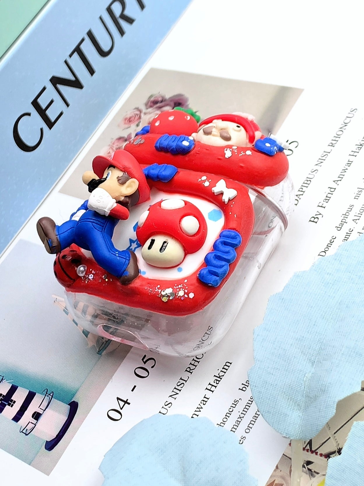 Super Mario Handmade Decoden Earbud Case｜All Models Available