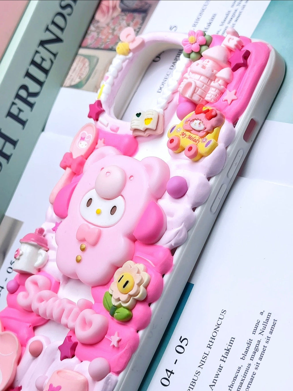 Sanrio Mymelody Handmade Decoden Phone Case｜All Models Available