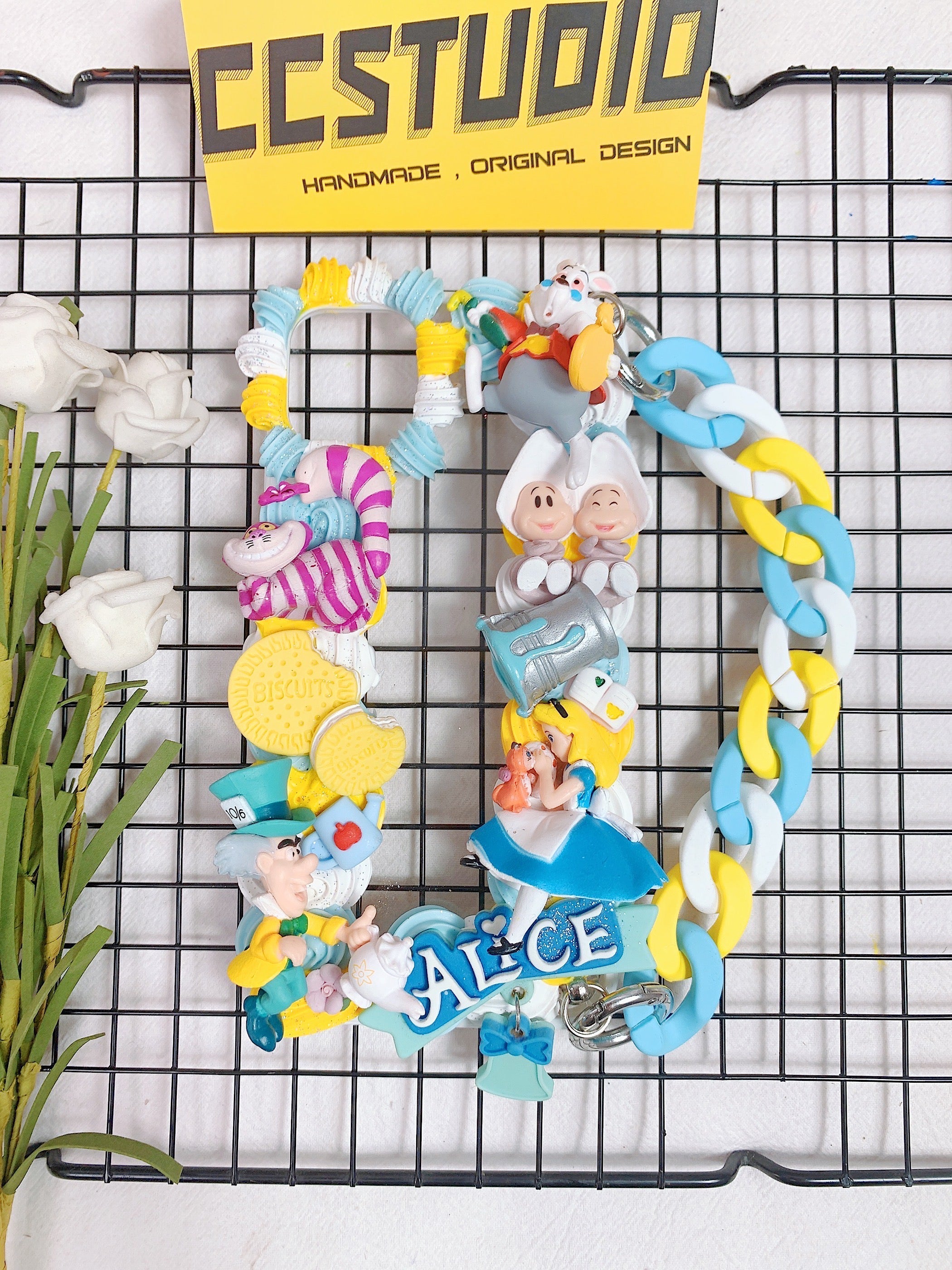 Alice in Wonderland Handmade Decoden Phone Case｜All Models Available