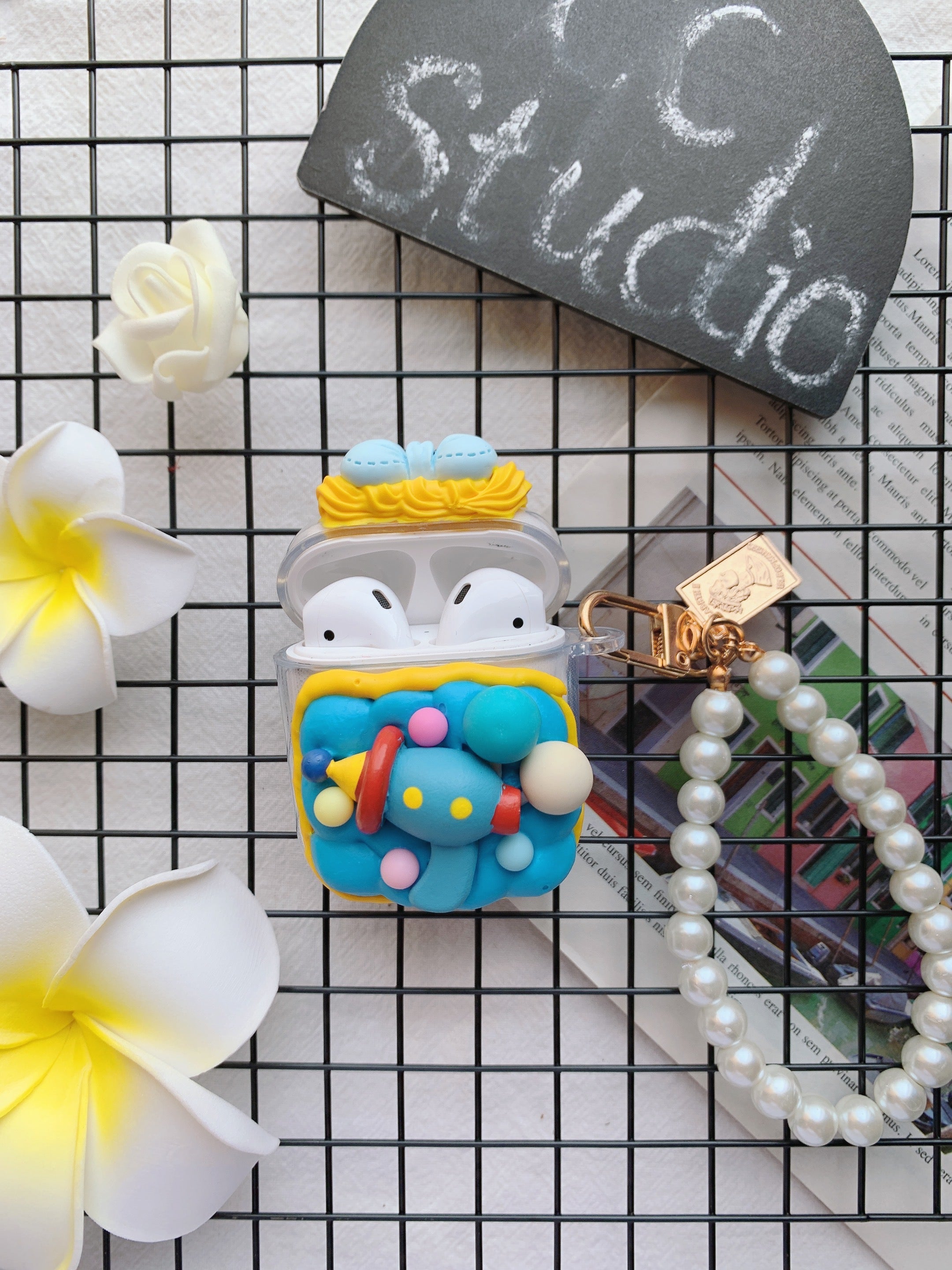 Handmade Decoden Earbud Case｜All Models Available｜Toy