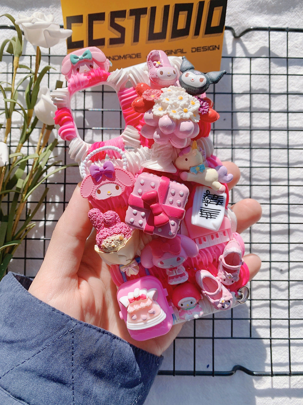 Sanrio Mymelody Handmade Decoden Phone Case｜All Models Available