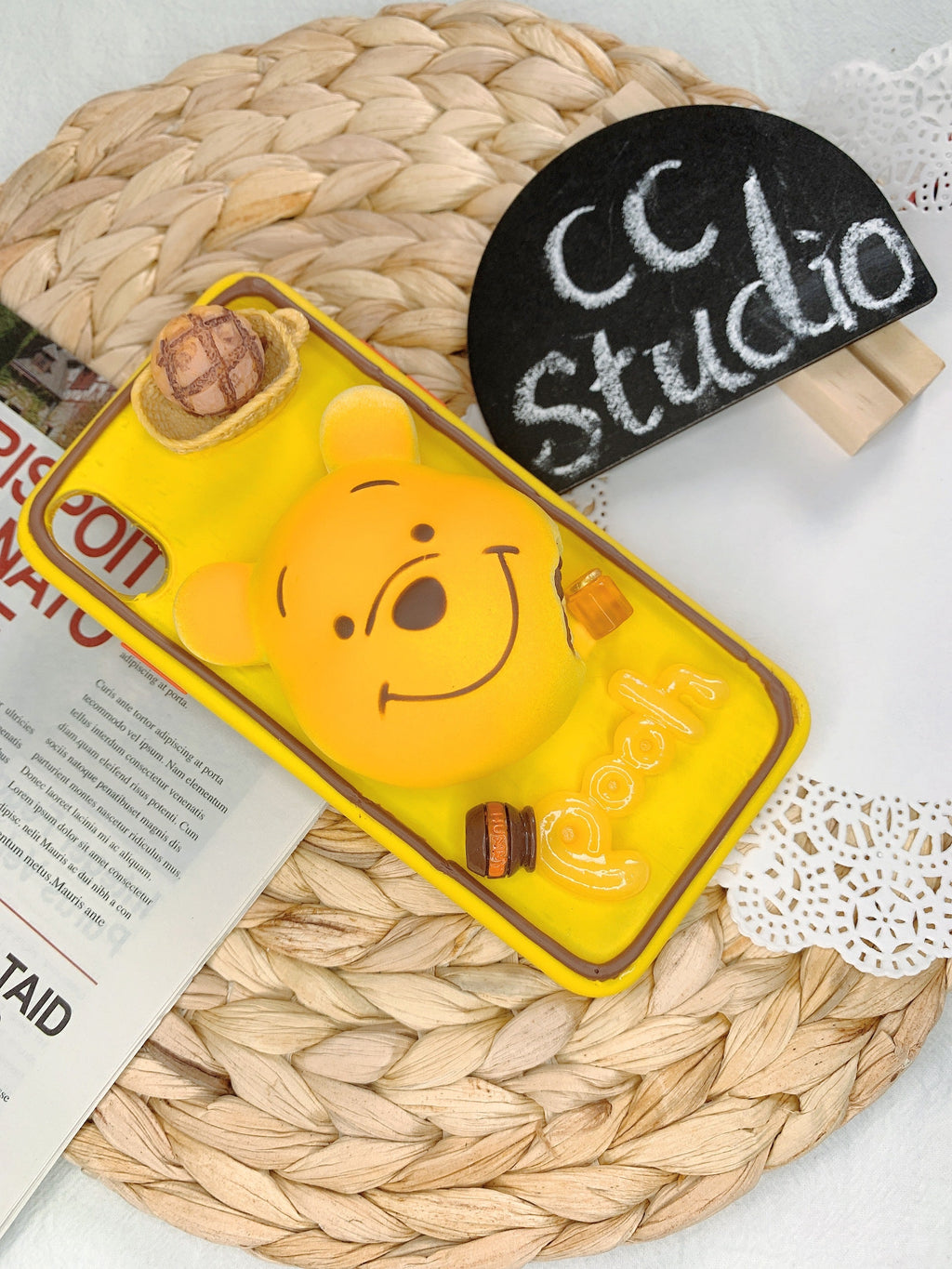 Winnie the Pooh Handmade Decoden Phone Case｜All Models Available