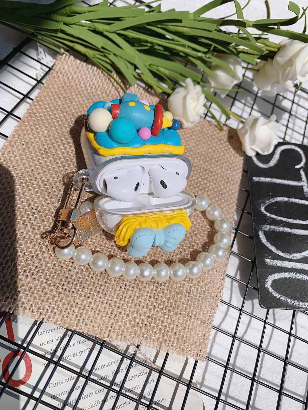 Handmade Decoden Earbud Case｜All Models Available｜Toy