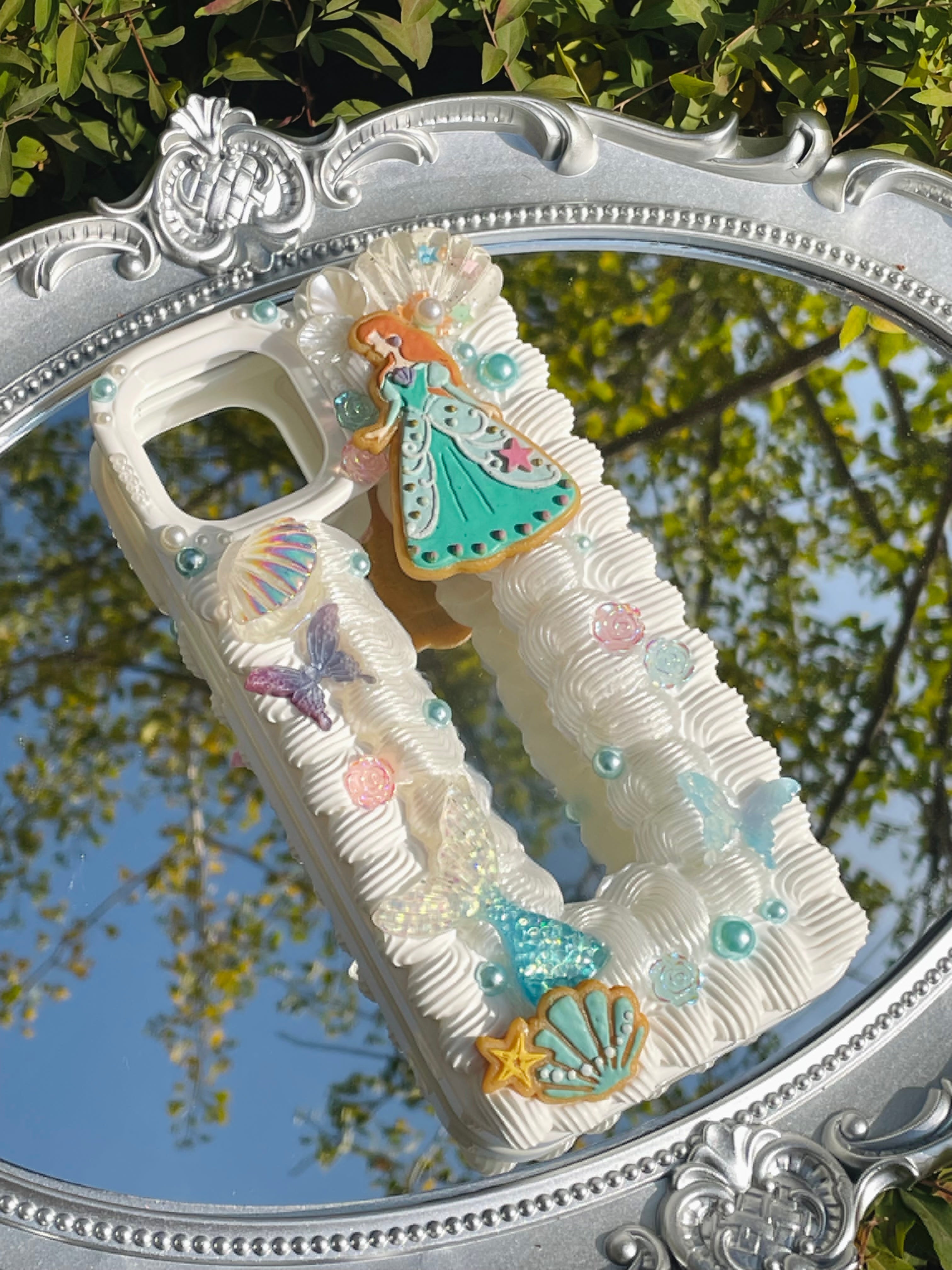 Princess Ariel Little Mermaid Handmade Decoden Phone Case｜All Models Available