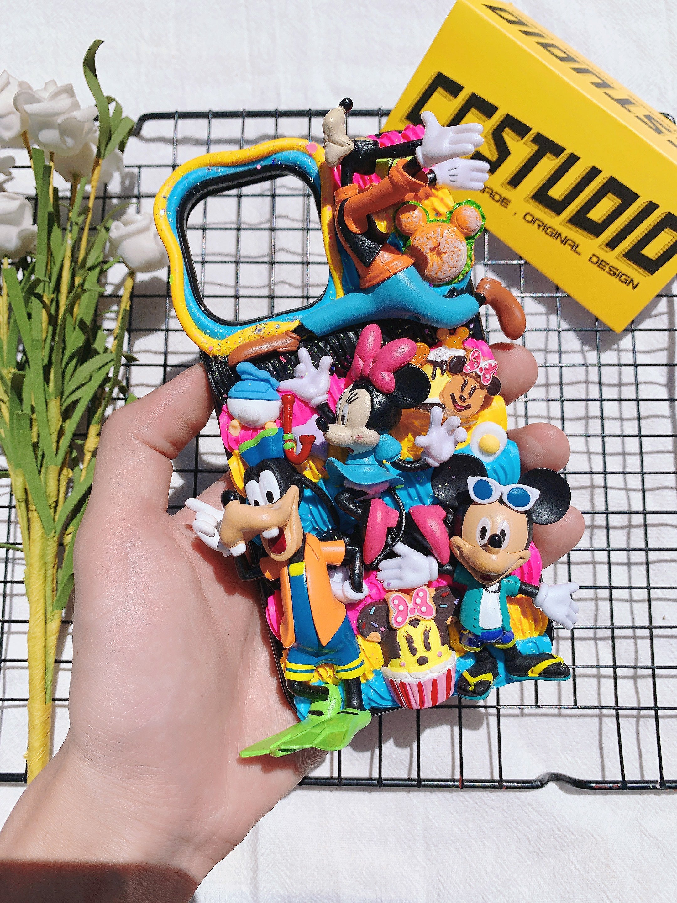 Mickey and his Friends Handmade Decoden Phone Case｜All Models Available｜Goofy Donald Duck