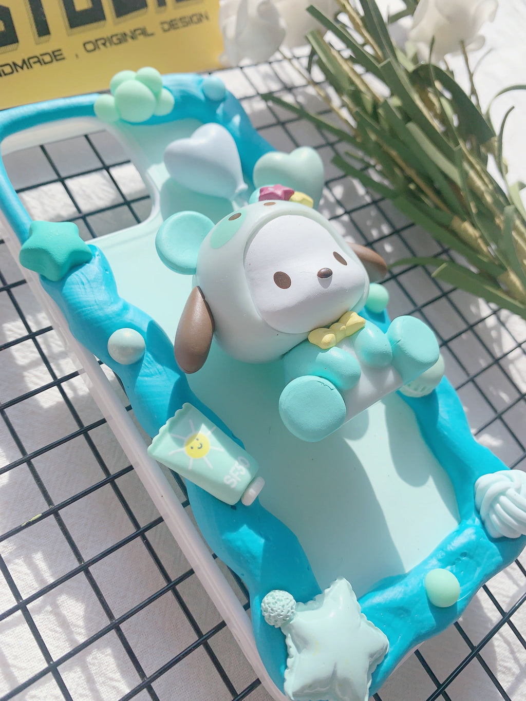 Sanrio Pochacco Handmade Decoden Phone Case｜All Models Available