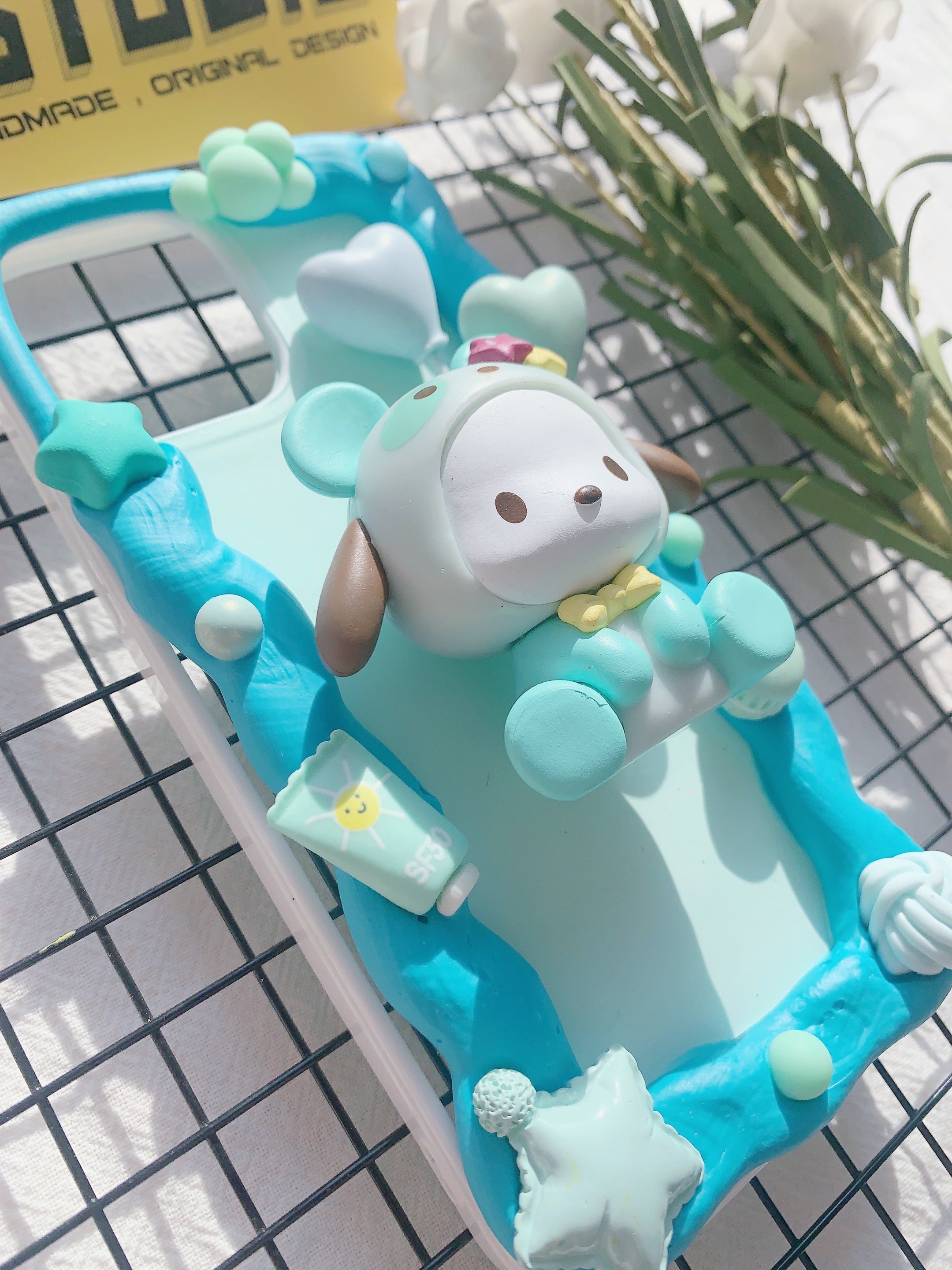 Sanrio Pochacco Handmade Decoden Phone Case｜All Models Available