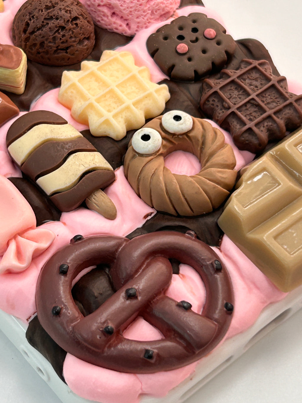Pink Chocolate Dessert Decoden Phone Case