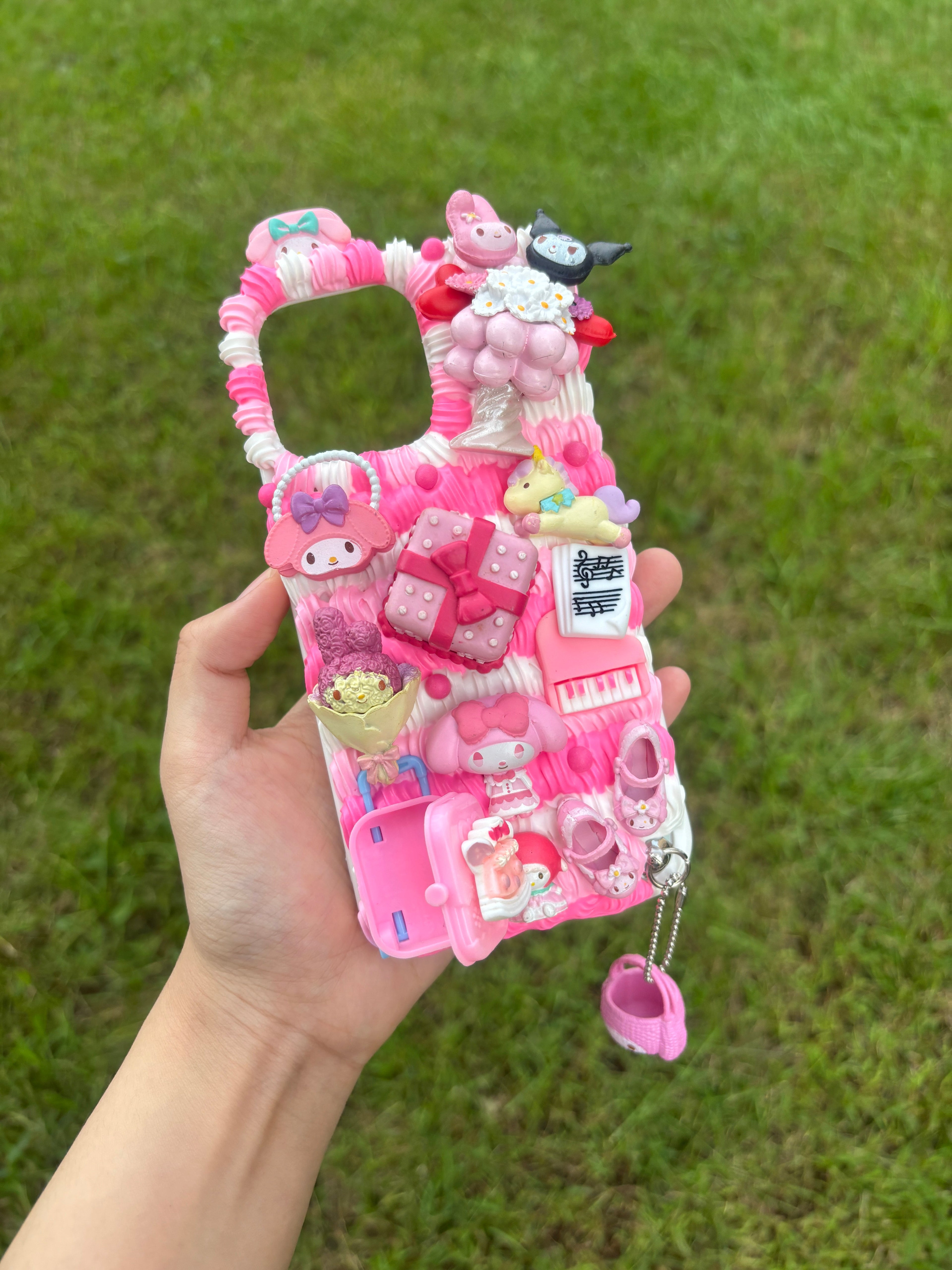 Sanrio Mymelody Handmade Decoden Phone Case｜All Models Available
