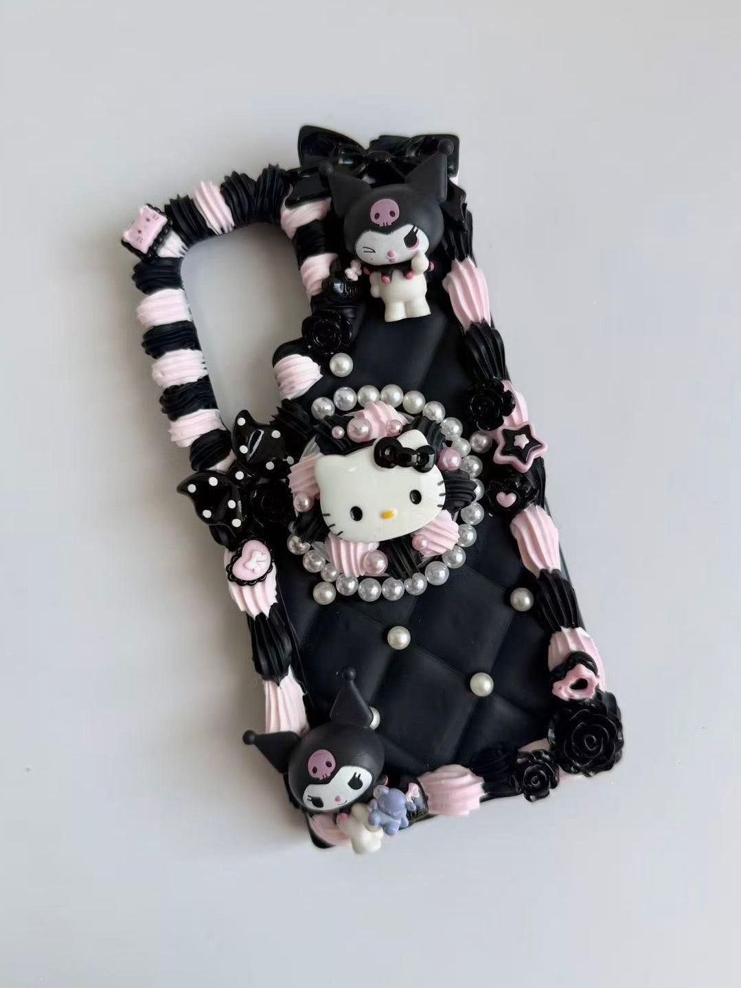 Sanrio Hello Kitty Kuromi Handmade Decoden Phone Case Popsocket Included｜All Models Available