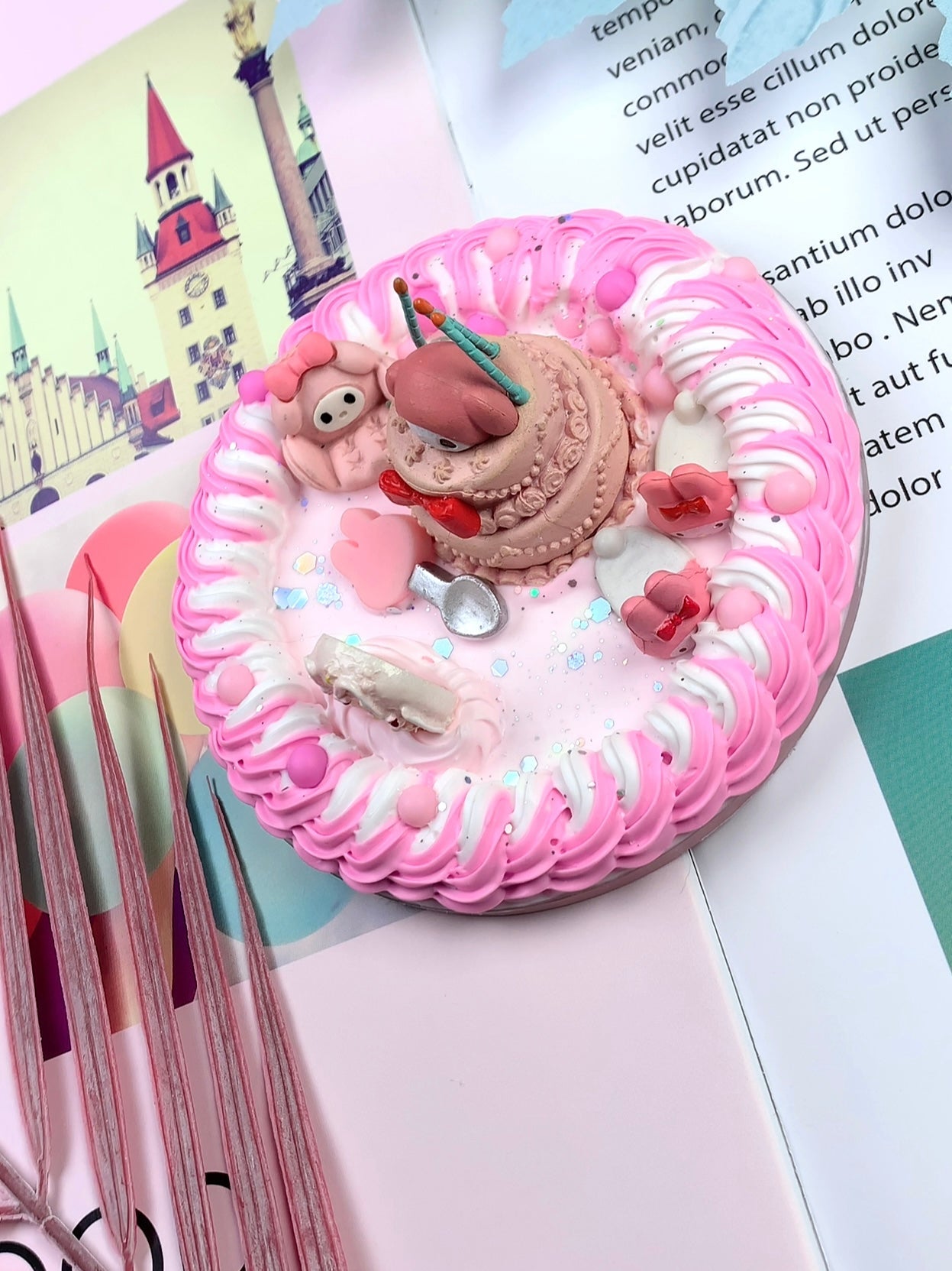 Sanrio Mymelody Handmade Decoden Phone/Tablet Stand