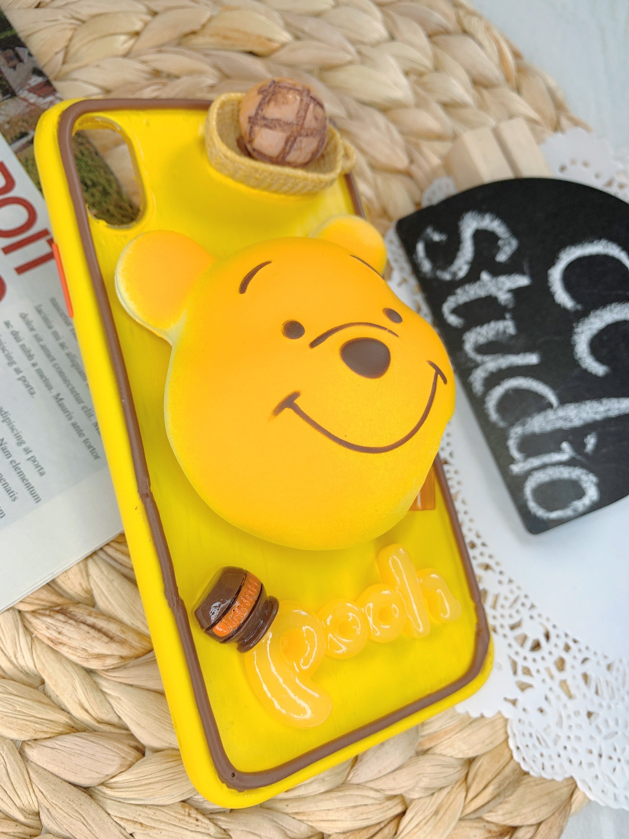 Winnie the Pooh Handmade Decoden Phone Case｜All Models Available