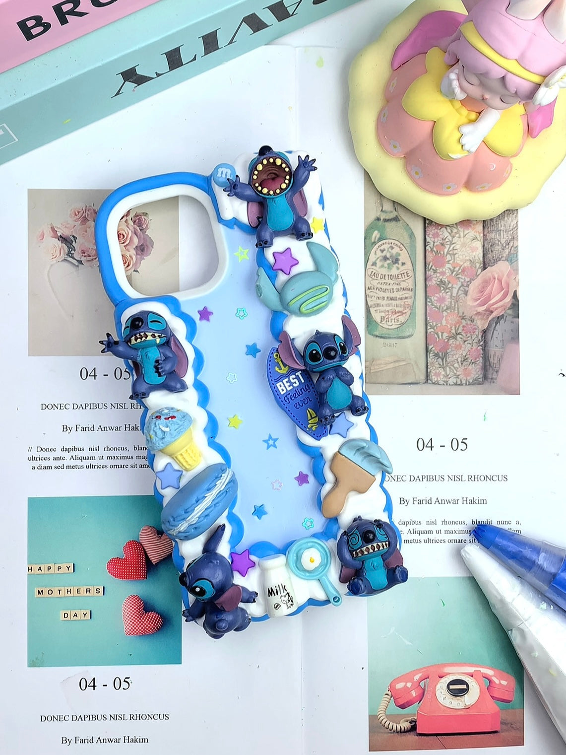 Stitch Handmade Decoden Phone Case｜All Models Available