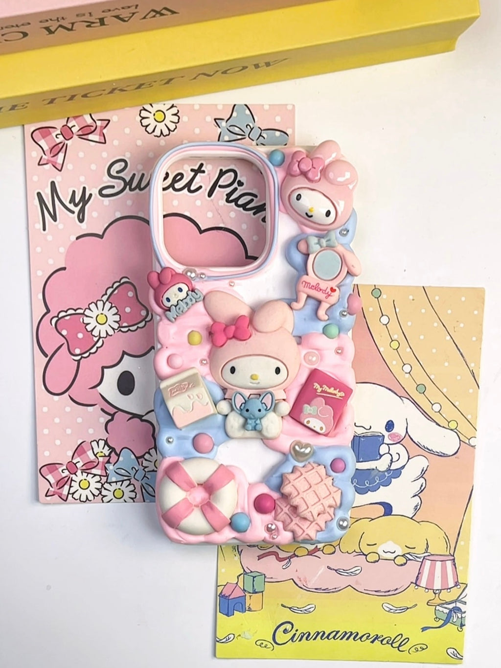 Sanrio Mymelody Handmade Decoden Phone Case｜All Models Available