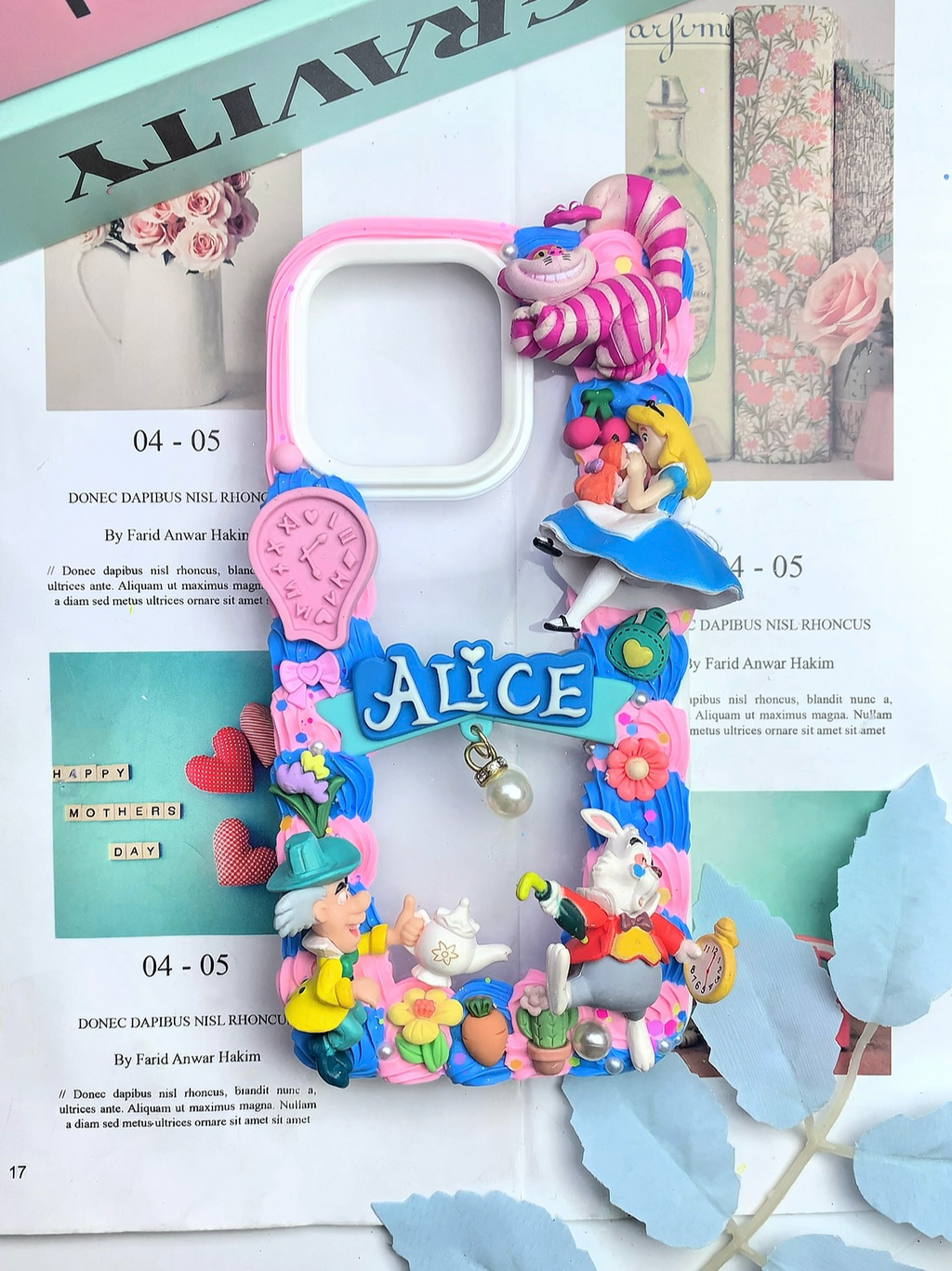 Handmade Decoden Phone Case｜All Models Available｜Alice