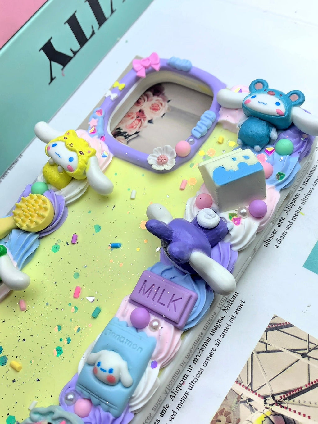 Sanrio Cinnamoroll Handmade Decoden Phone Case｜All Models Available Cinnamonroll