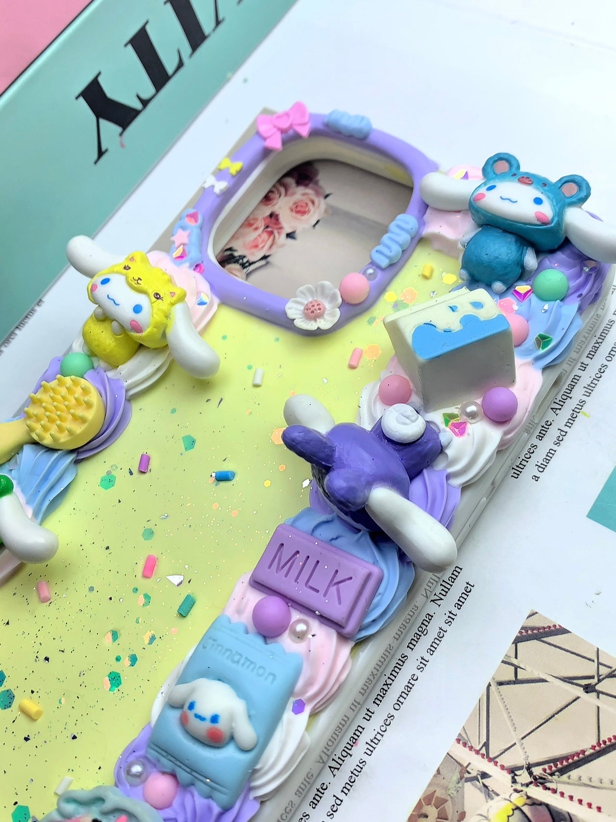 Sanrio Cinnamoroll Handmade Decoden Phone Case｜All Models Available Cinnamonroll