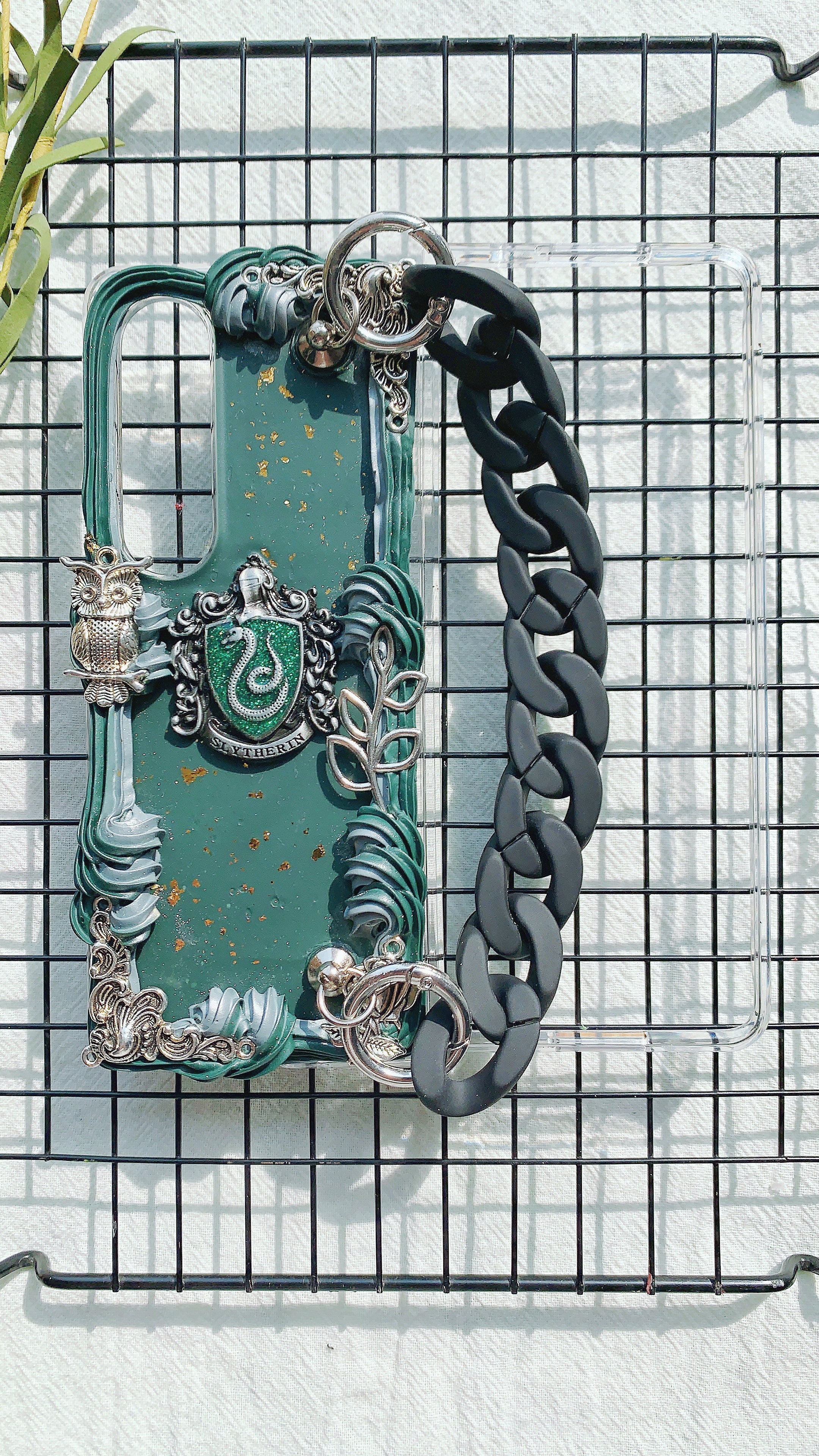 Harry Potter Slytherin Handmade Decoden Phone Case｜All Models Available
