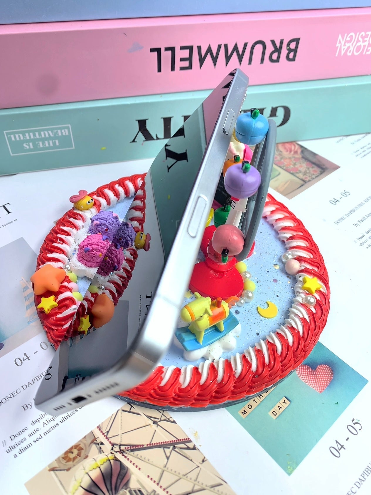 Handmade Decoden Phone/Tablet Stand | San Kitt