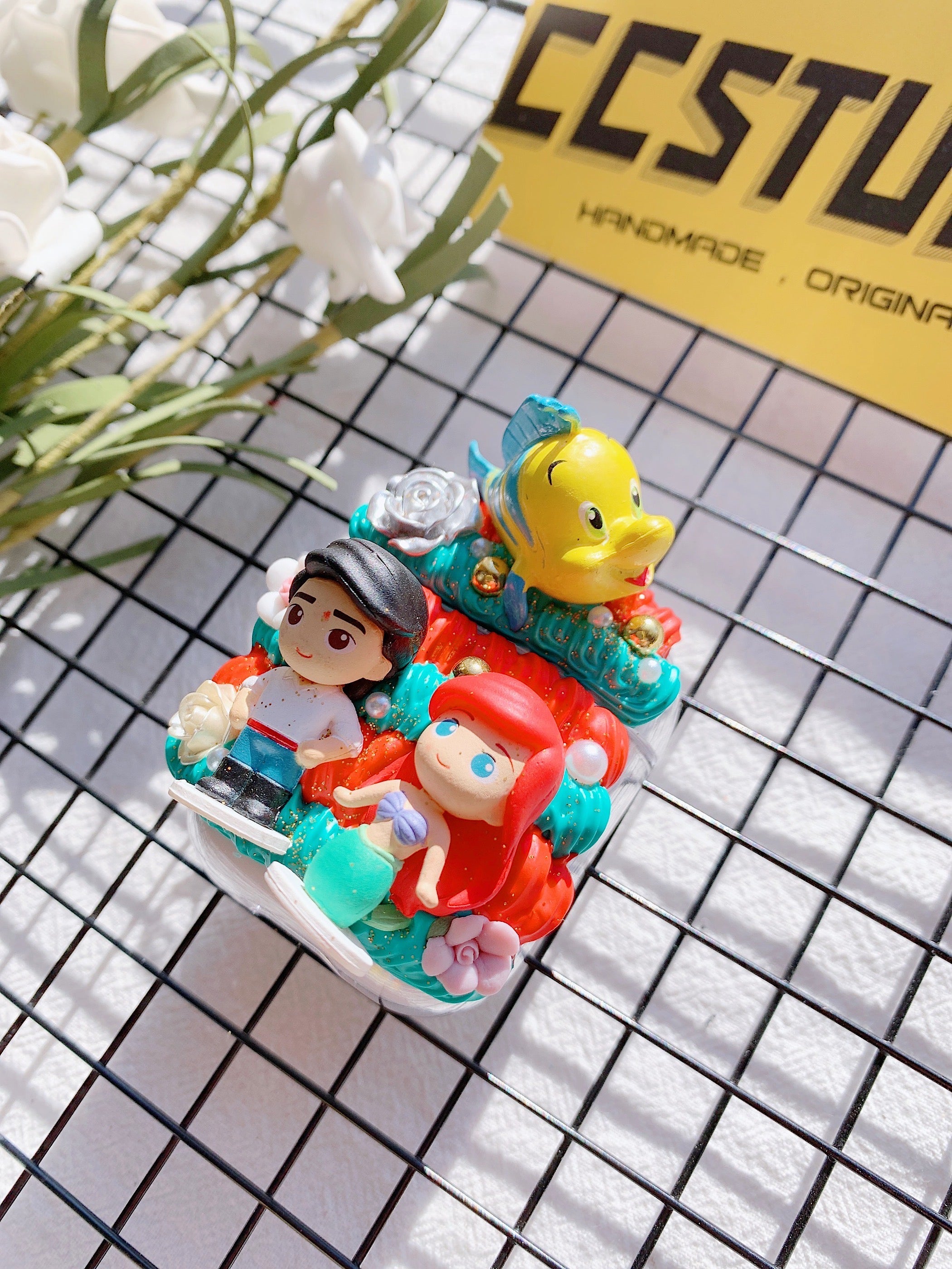 Handmade Decoden Earbud Case｜All Models Available｜Princess