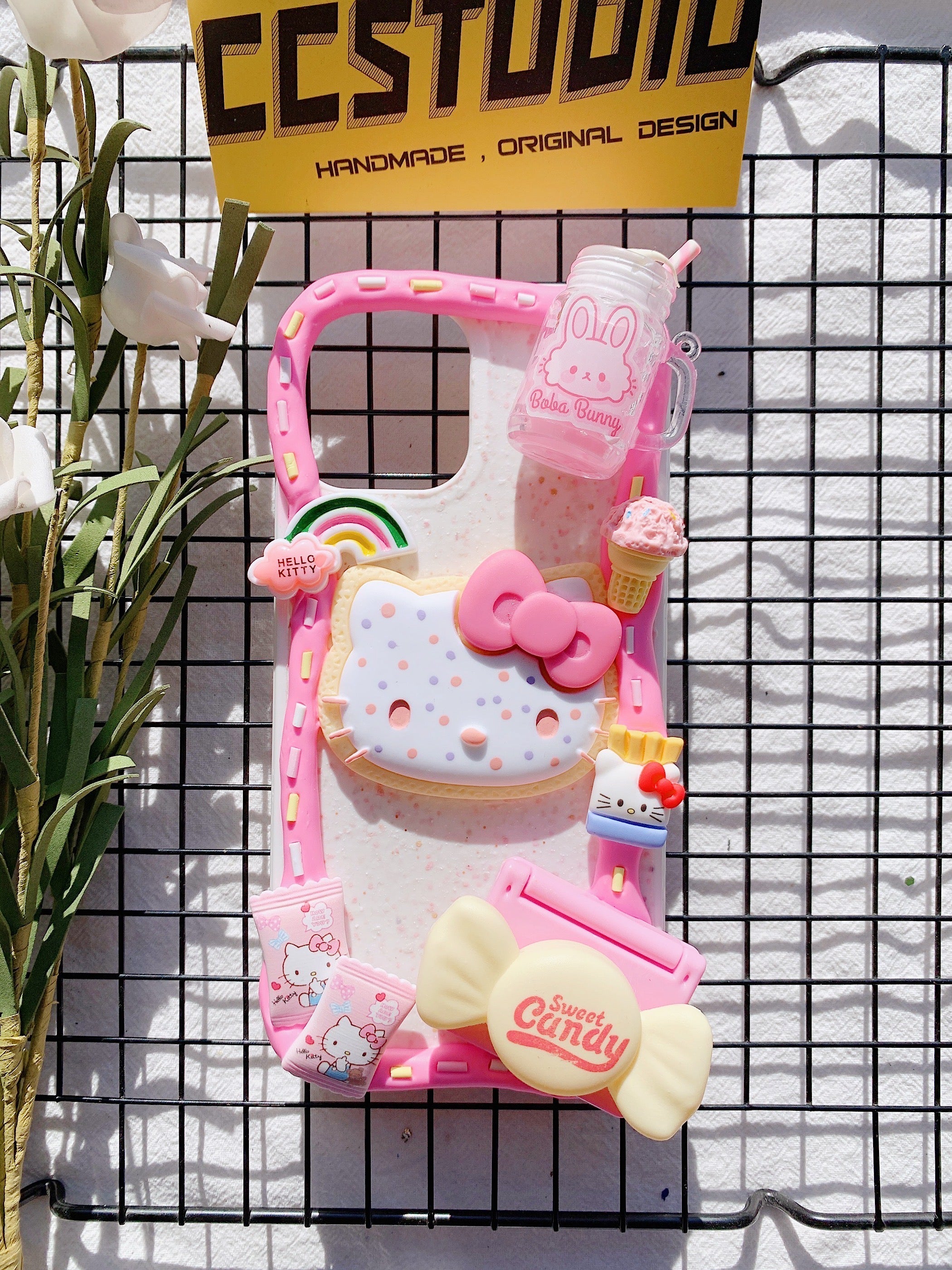 Sanrio Hello Kitty Handmade Decoden Phone Case｜All Models Available
