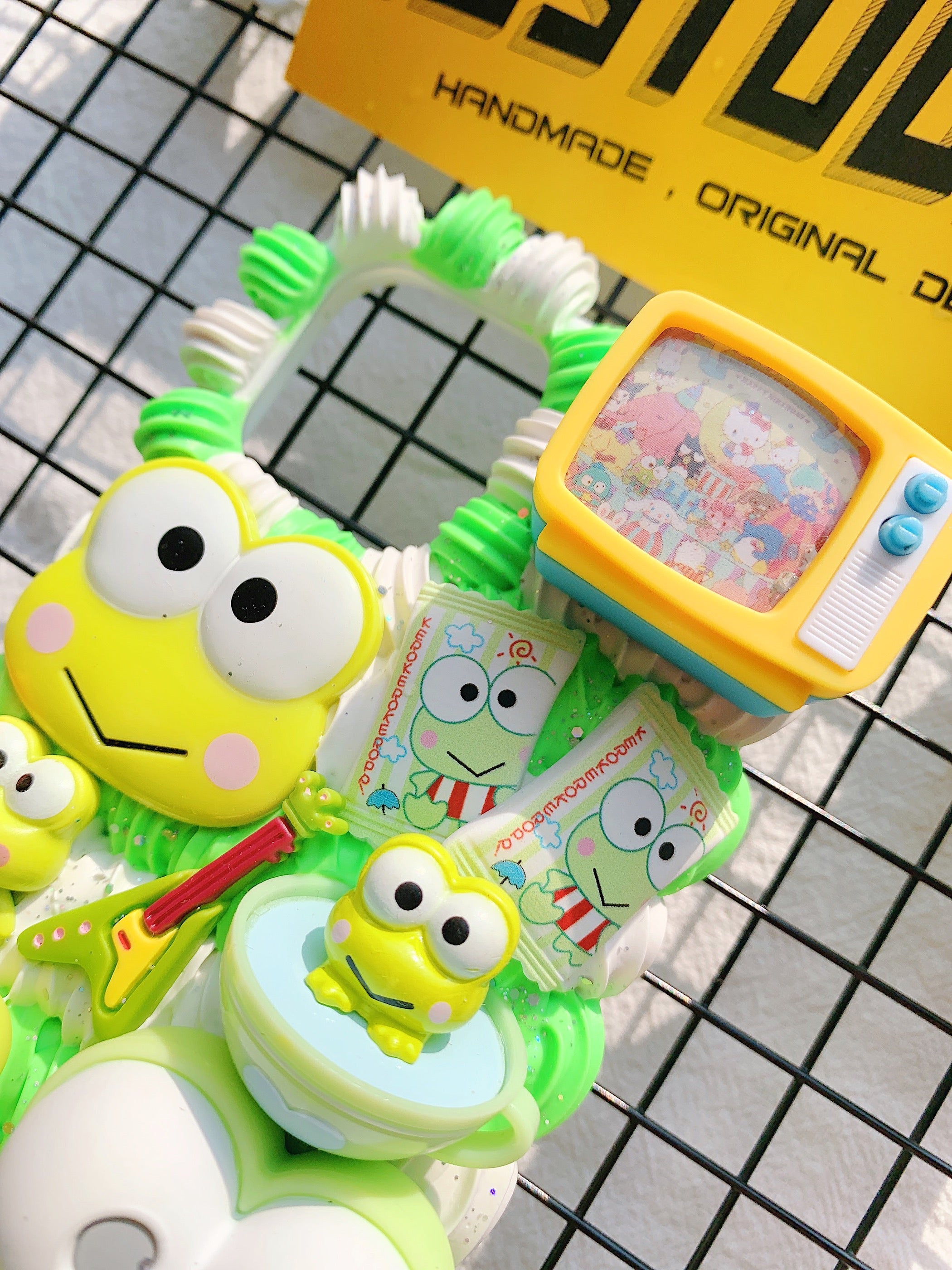 Sanrio Keroppi Handmade Decoden Phone Case｜All Models Available
