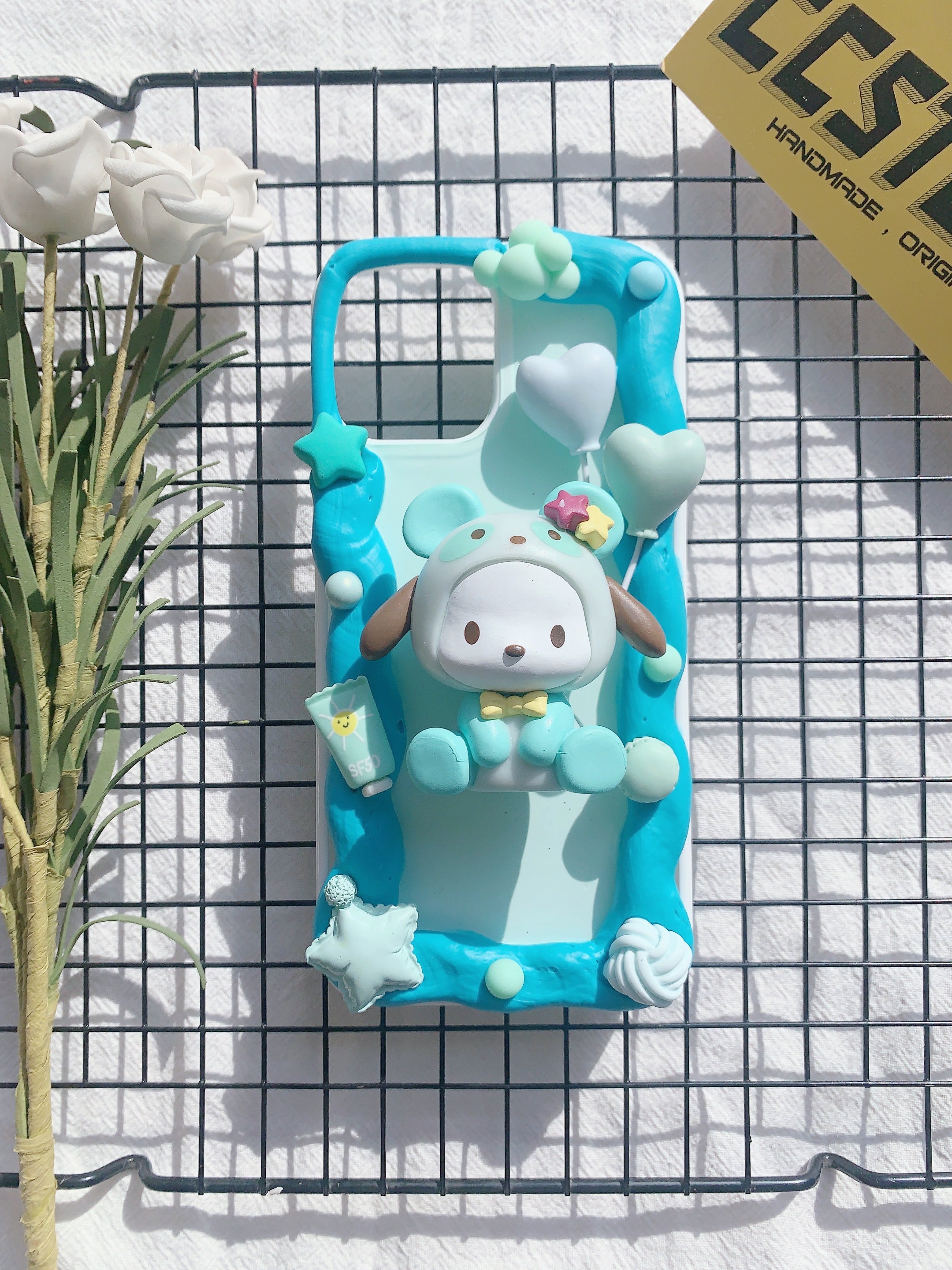 Sanrio Pochacco Handmade Decoden Phone Case｜All Models Available