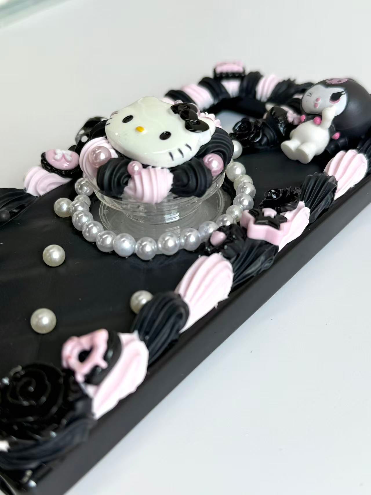 Sanrio Hello Kitty Kuromi Handmade Decoden Phone Case Popsocket Included｜All Models Available