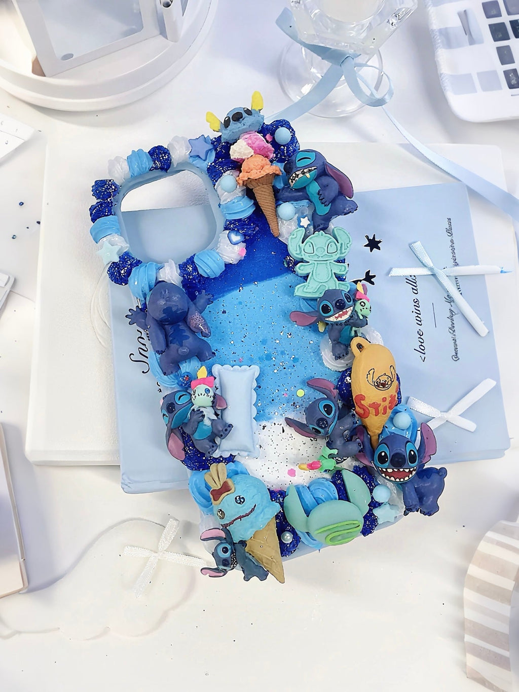 Stitch Handmade Decoden Phone Case｜All Models Available