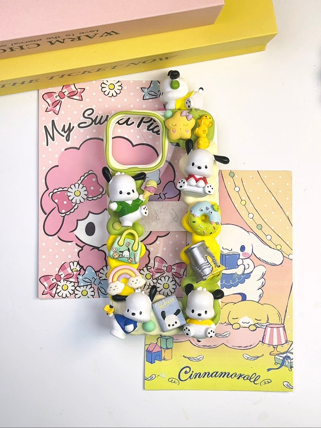 Sanrio Pochacco Handmade Decoden Phone Case｜All Models Available
