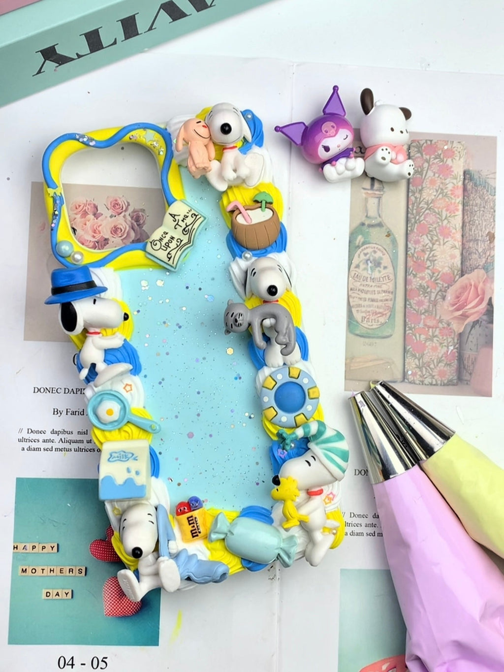 Snoopy Handmade Decoden Phone Case｜All Models Available