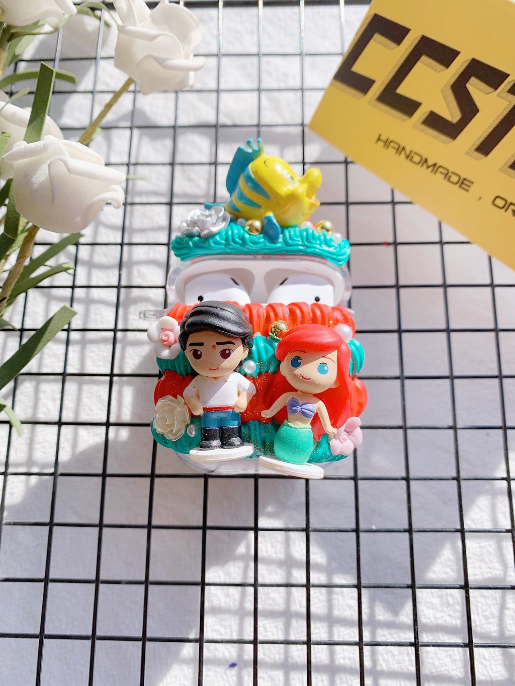 Handmade Decoden Earbud Case｜All Models Available｜Princess