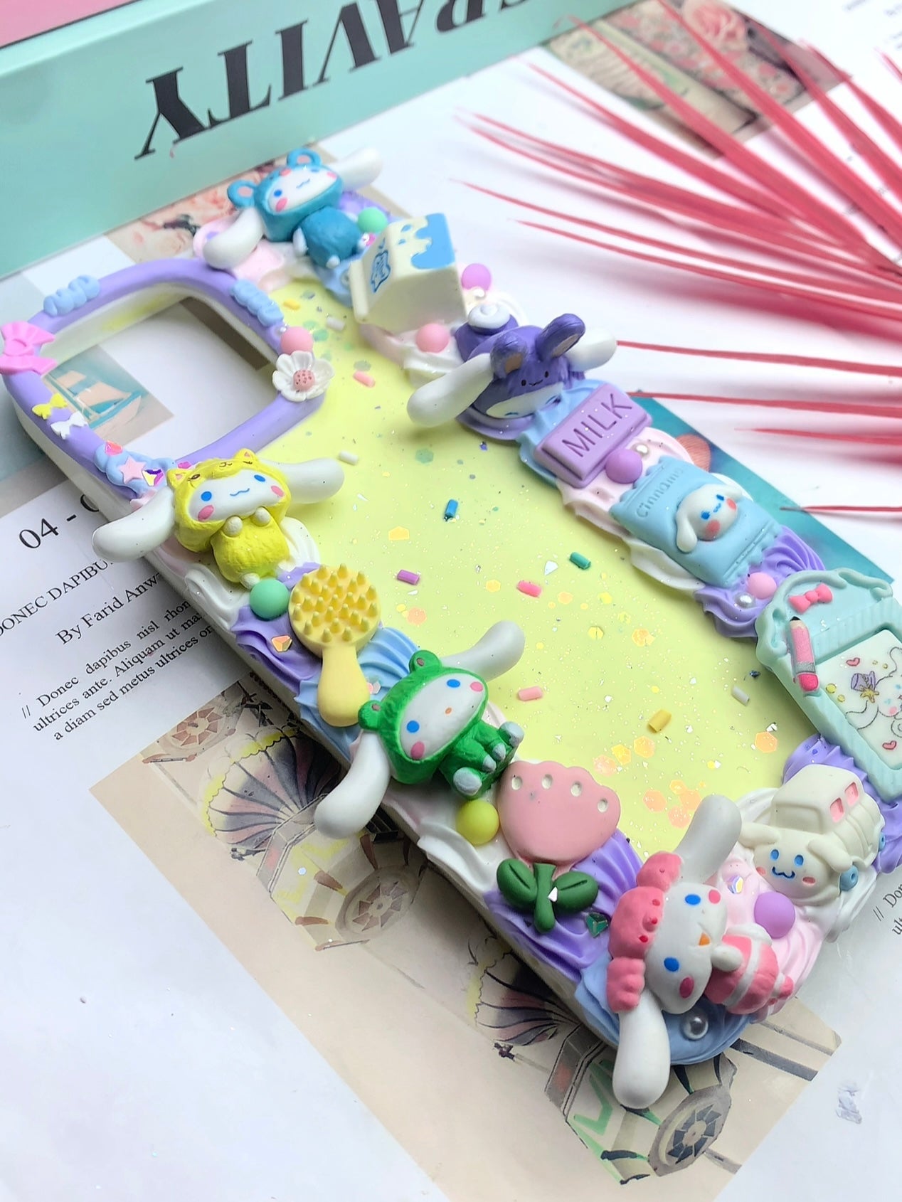 Sanrio Cinnamoroll Handmade Decoden Phone Case｜All Models Available Cinnamonroll