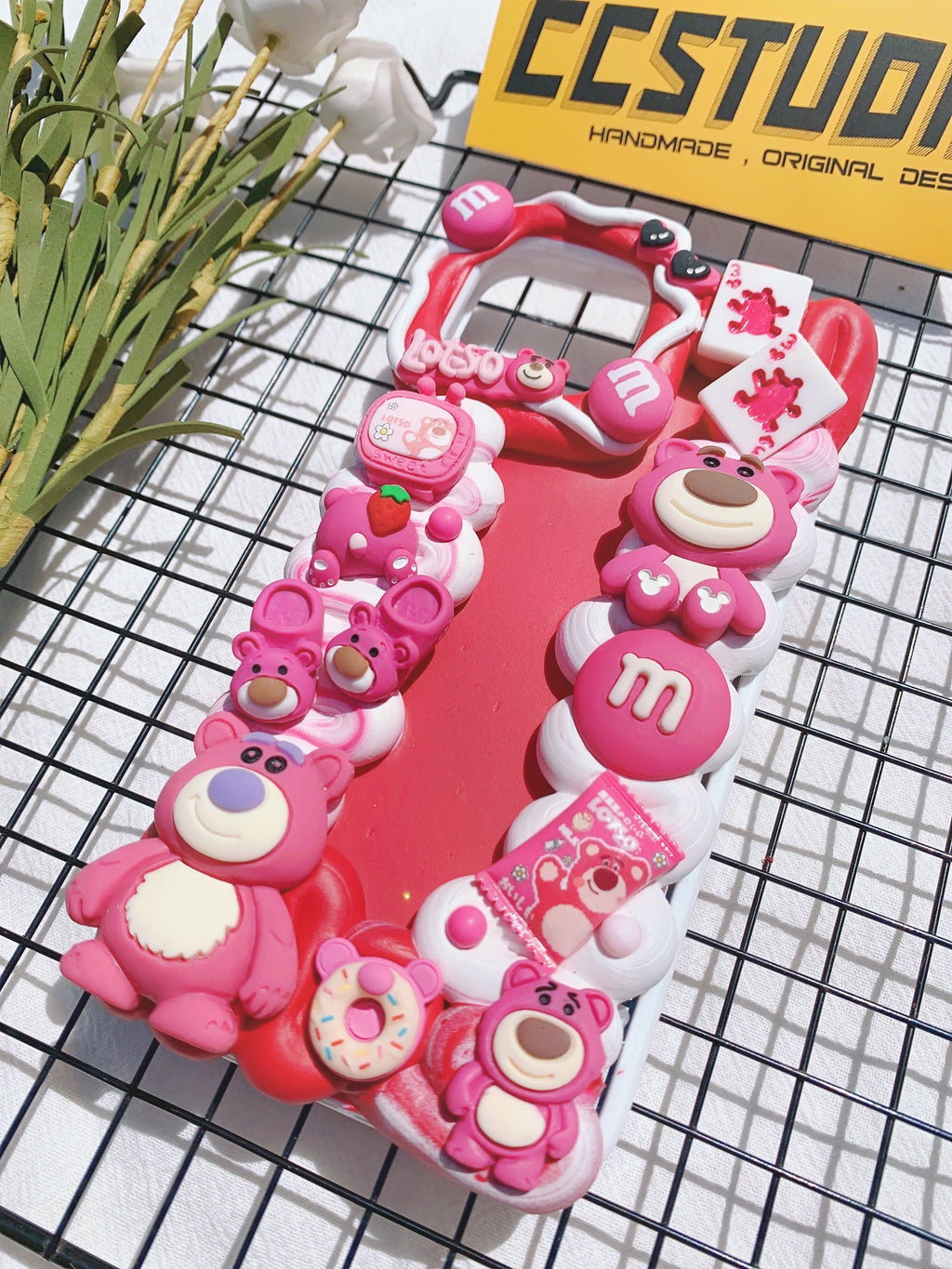 Toy Story Lotso Bear Handmade Decoden Phone Case｜All Models Available