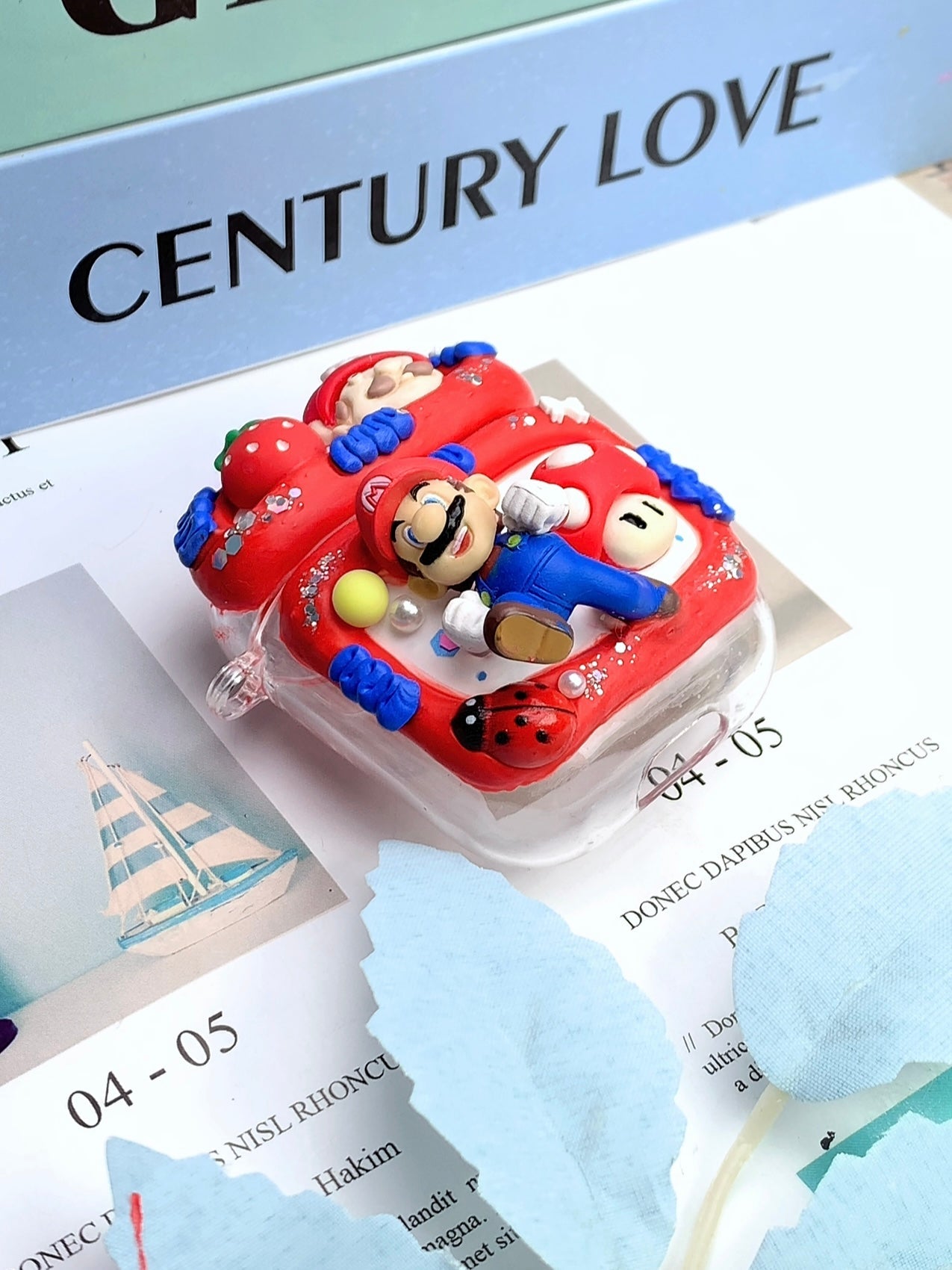 Super Mario Handmade Decoden Earbud Case｜All Models Available