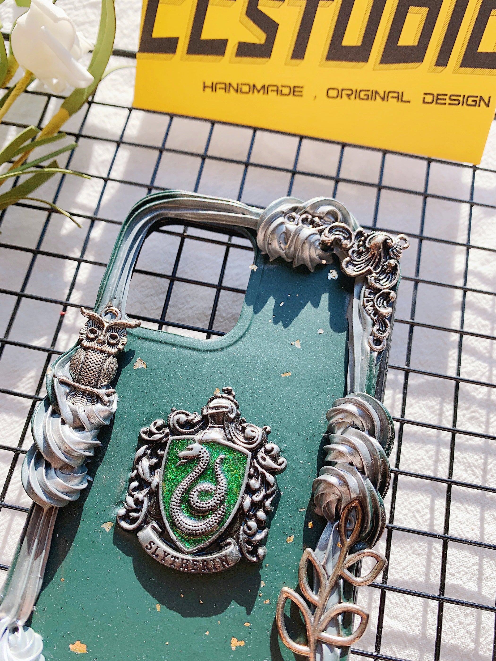 Harry Potter Slytherin Handmade Decoden Phone Case｜All Models Available