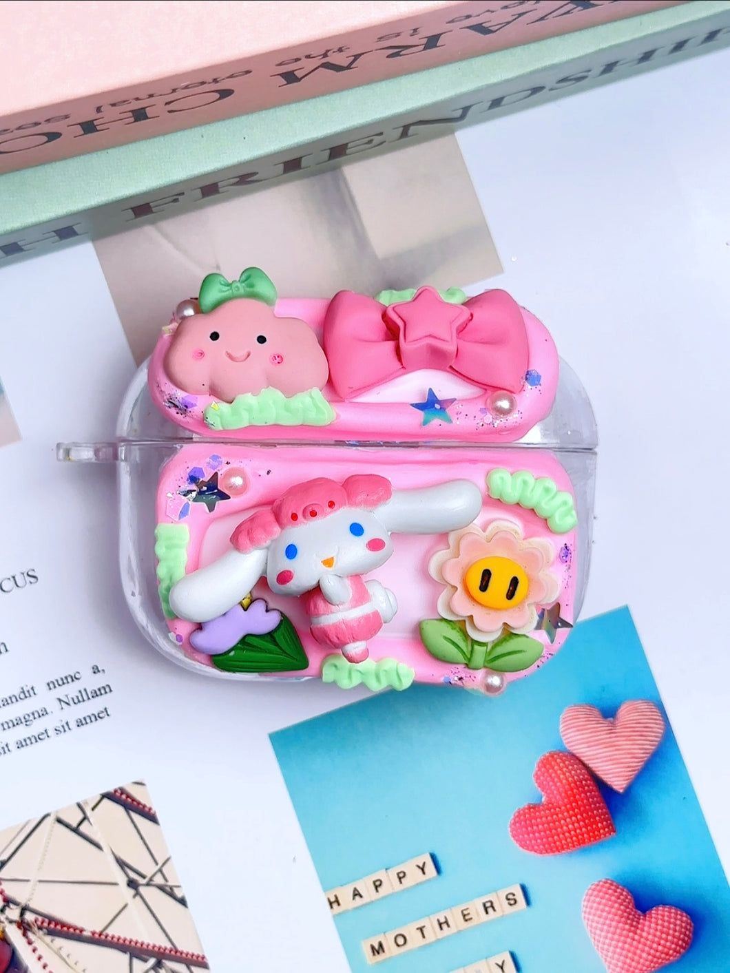 Sanrio Cinnamonroll Cinnamoroll Decoden Earbud Case AirPods Case For Any Model