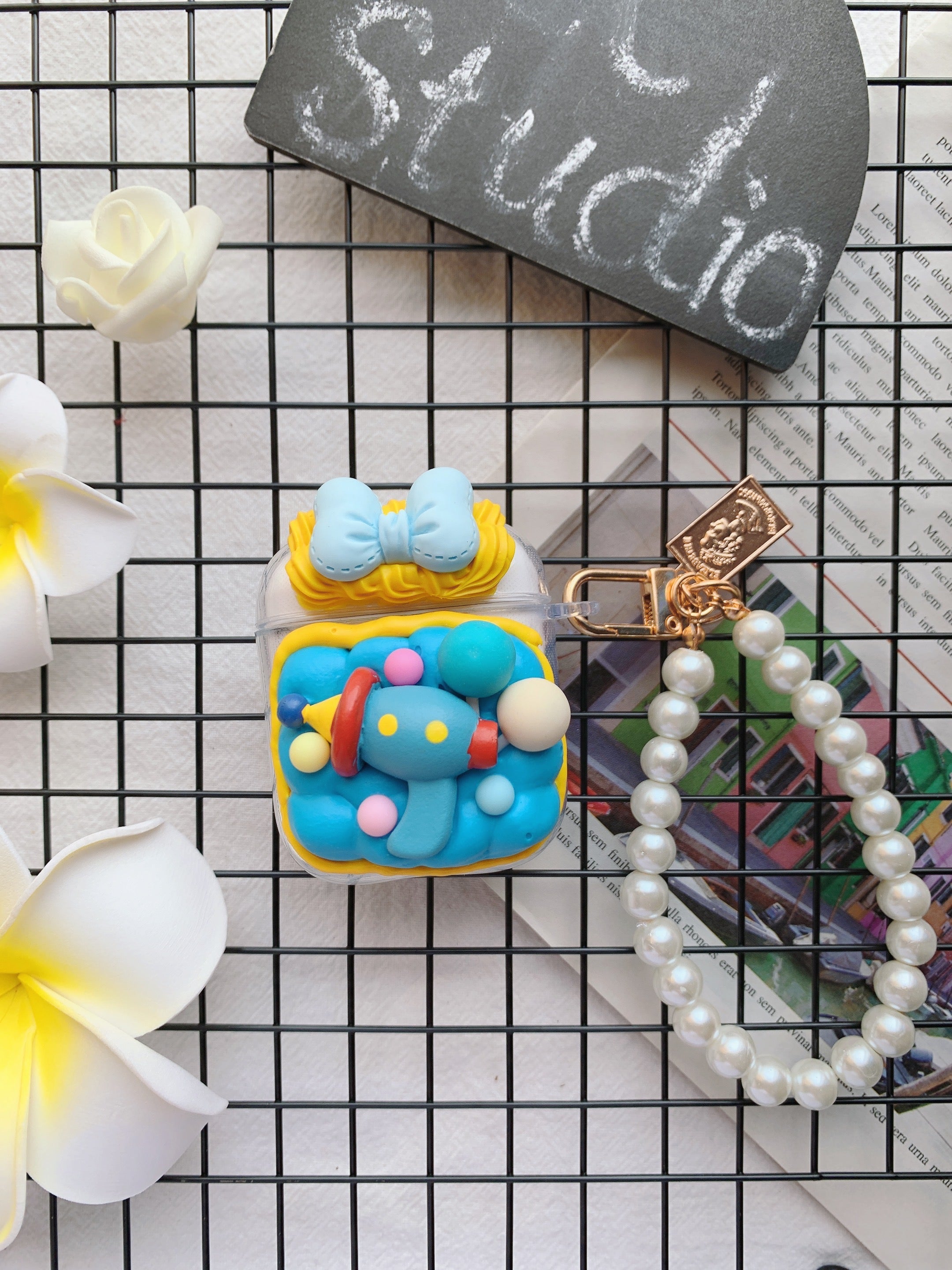 Handmade Decoden Earbud Case｜All Models Available｜Toy