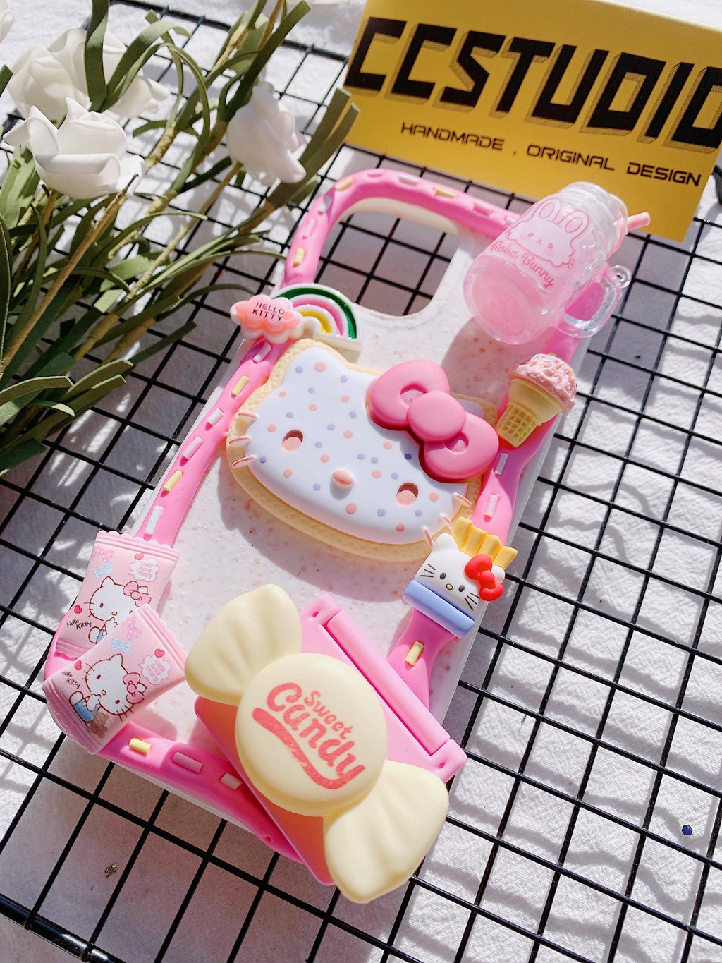 Sanrio Hello Kitty Handmade Decoden Phone Case｜All Models Available