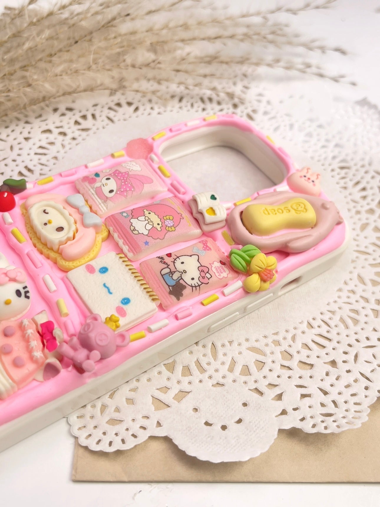 Sanrio Mymelody Handmade Decoden Phone Case｜All Models Available