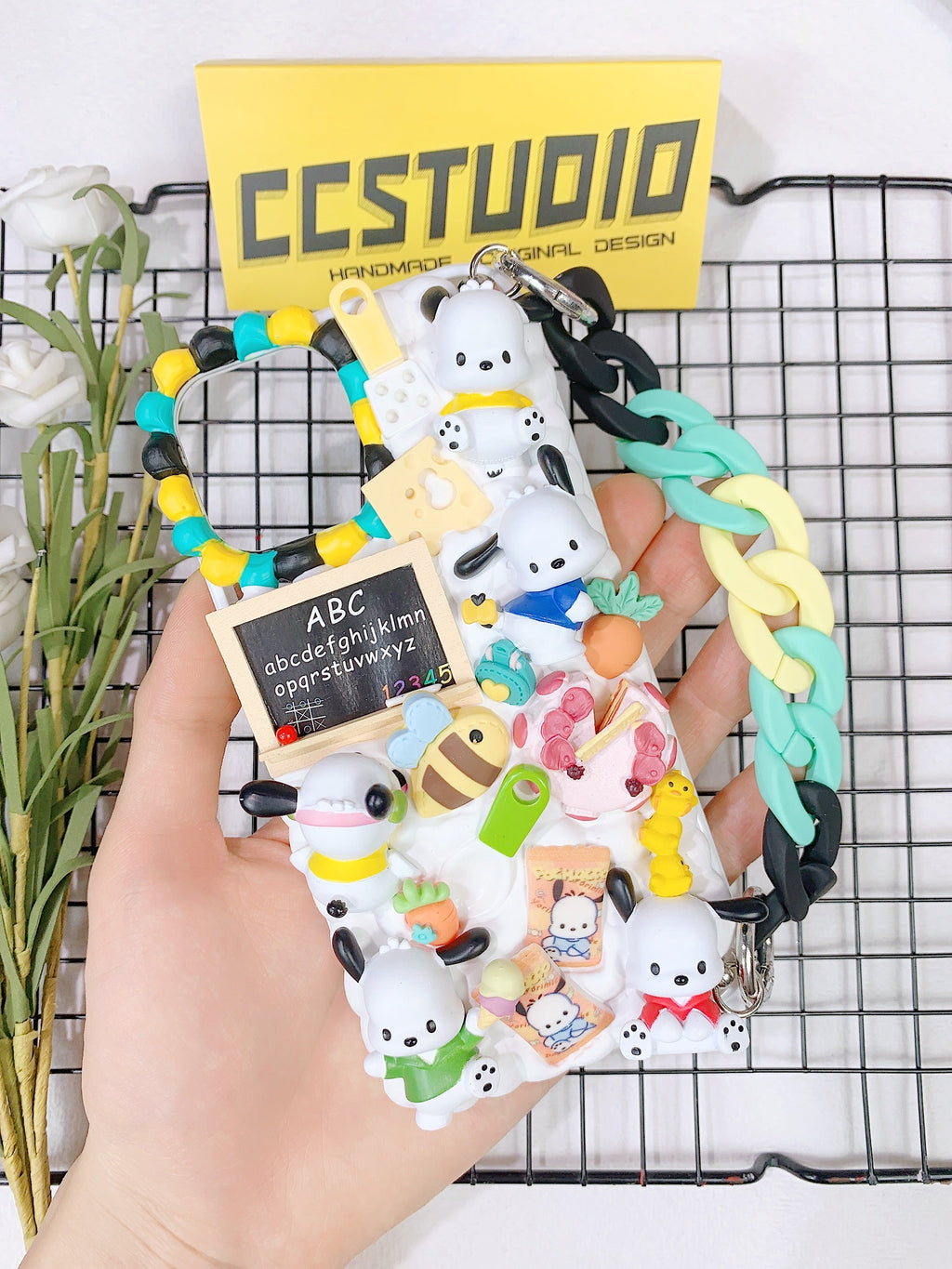 Sanrio Pochacco Handmade Decoden Phone Case｜All Models Available