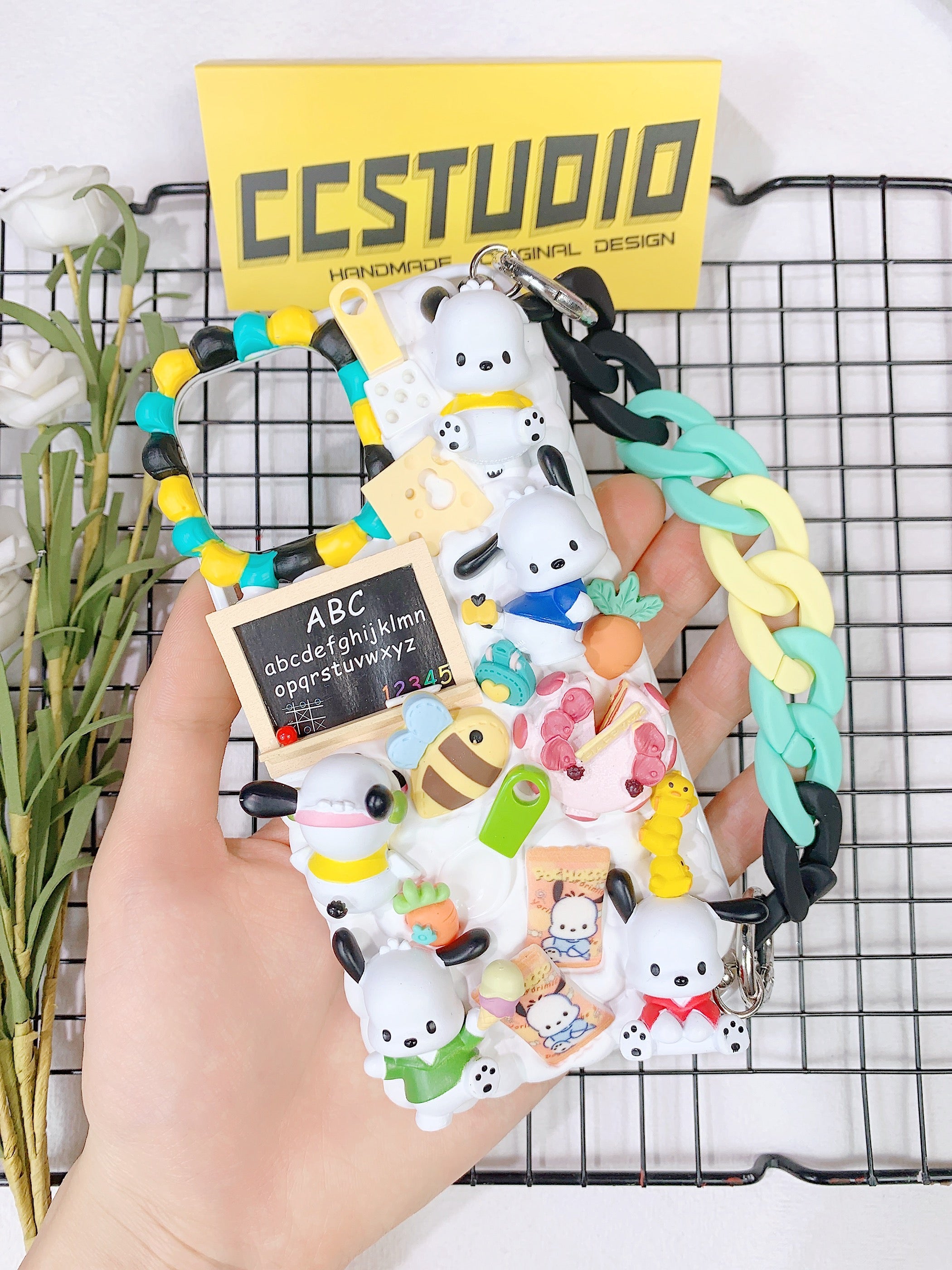 Sanrio Pochacco Handmade Decoden Phone Case｜All Models Available