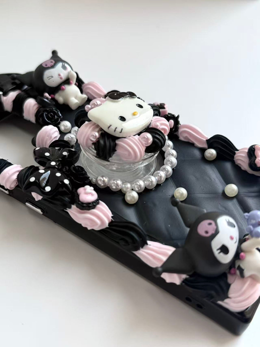 Sanrio Hello Kitty Kuromi Handmade Decoden Phone Case Popsocket Included｜All Models Available