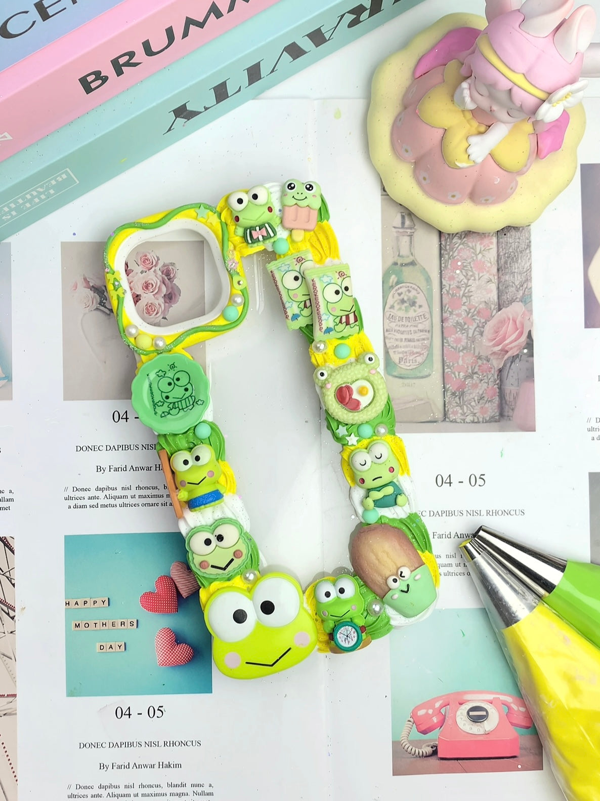 Sanrio Keroppi Handmade Decoden Phone Case｜All Models Available