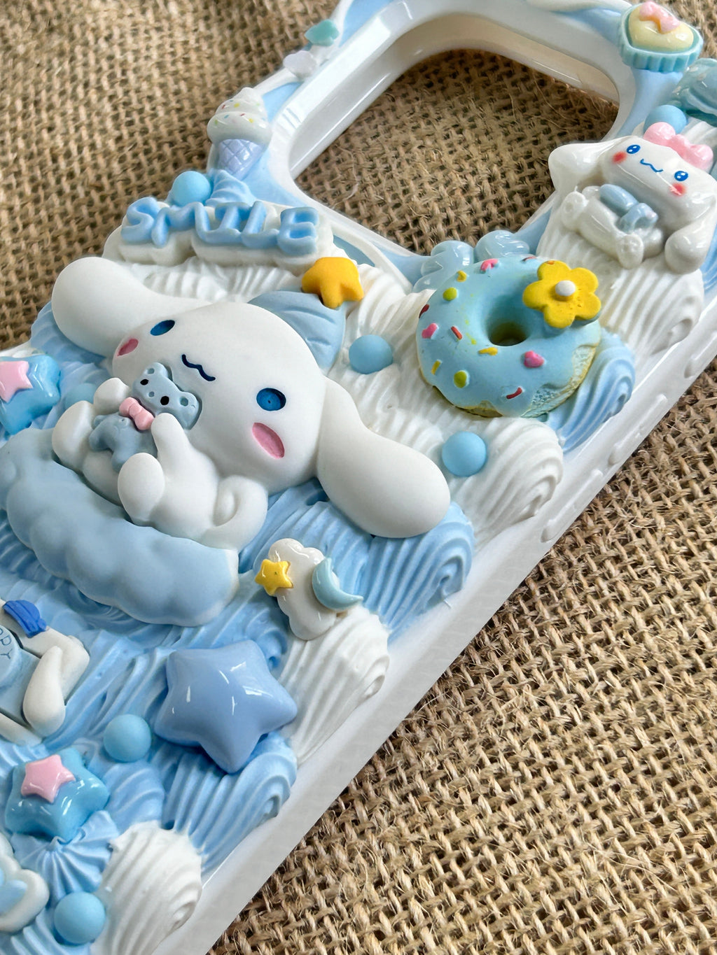 Sanrio Cinnamoroll Handmade Decoden Phone Case｜All Models Available Cinnamonroll