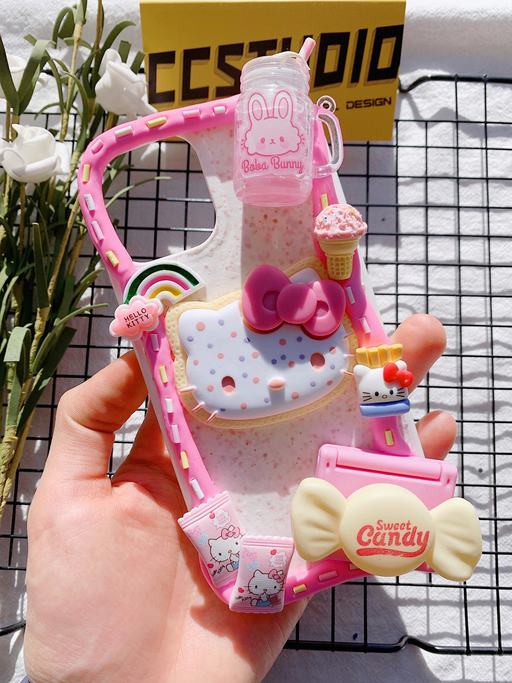 Sanrio Hello Kitty Handmade Decoden Phone Case｜All Models Available