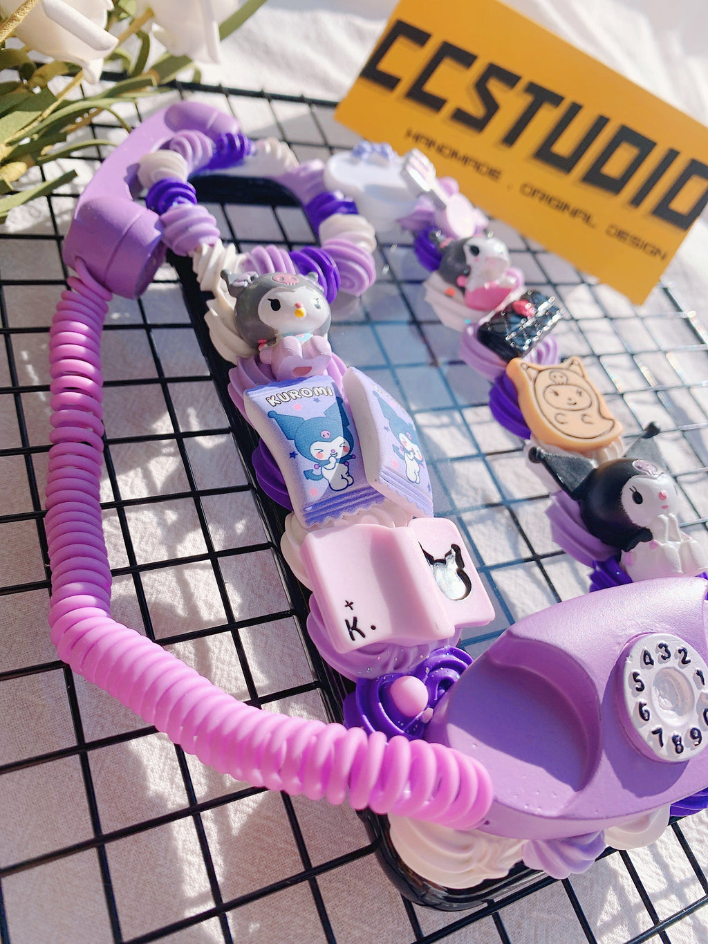 Sanrio Kuromi Handmade Decoden Phone Case｜All Models Available
