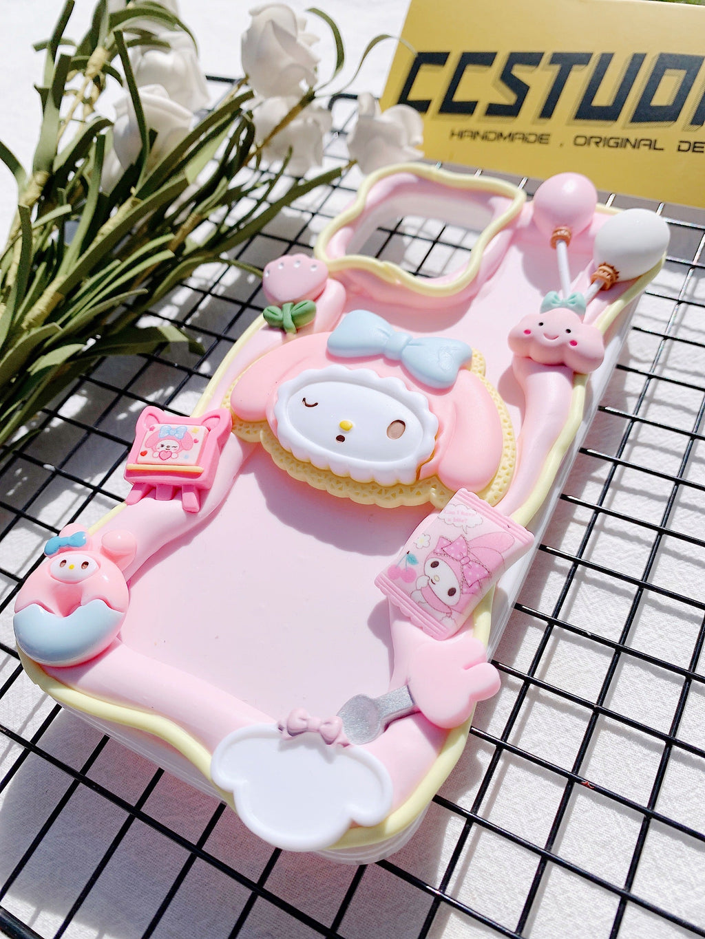 Sanrio Mymelody Handmade Decoden Phone Case｜All Models Available