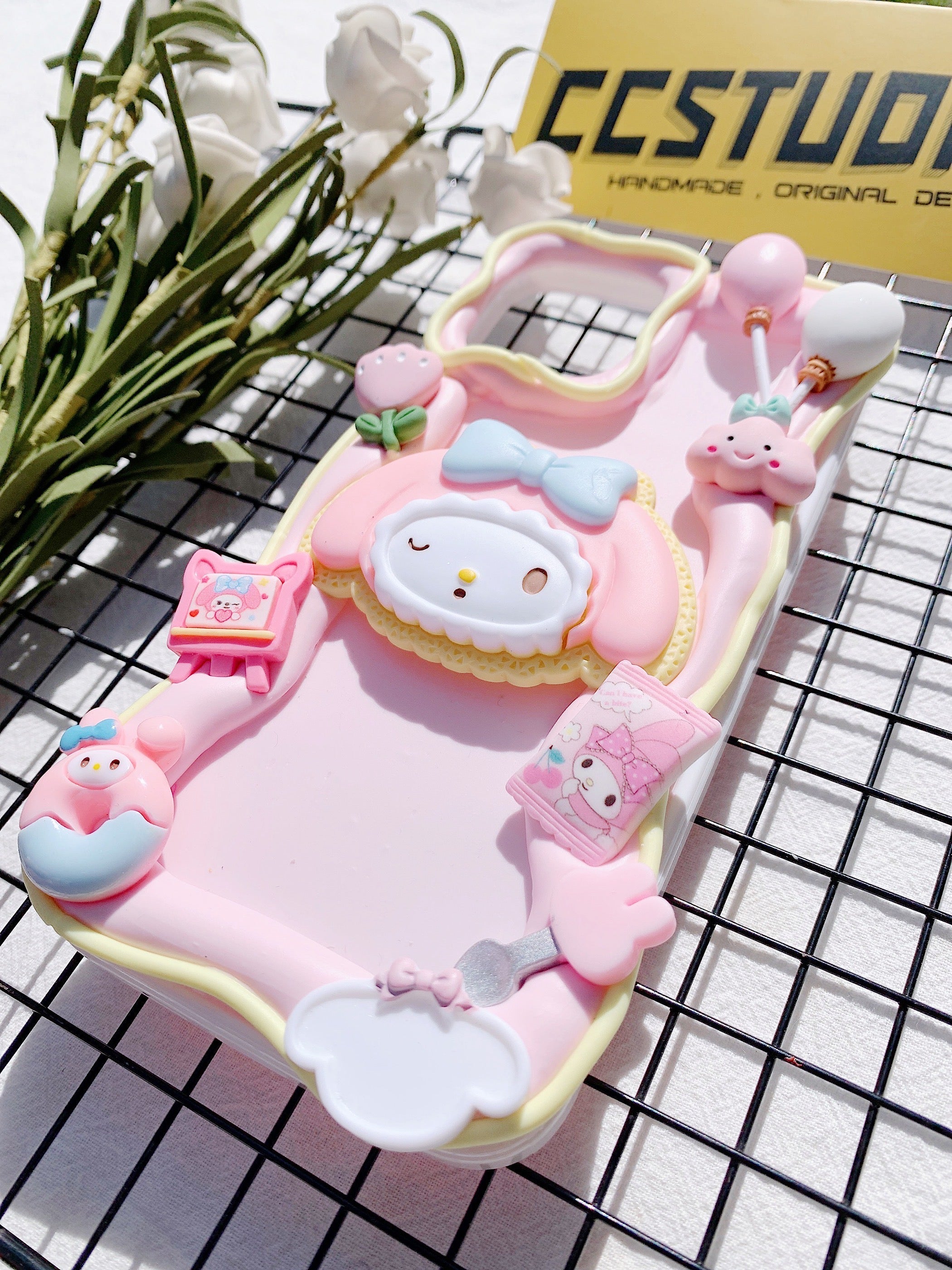 Sanrio Mymelody Handmade Decoden Phone Case｜All Models Available