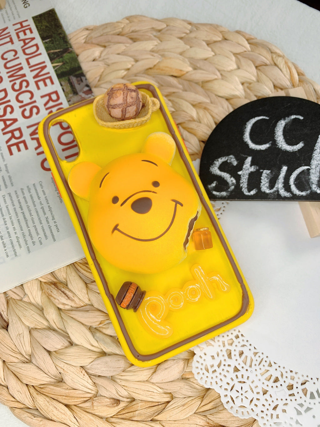 Winnie the Pooh Handmade Decoden Phone Case｜All Models Available